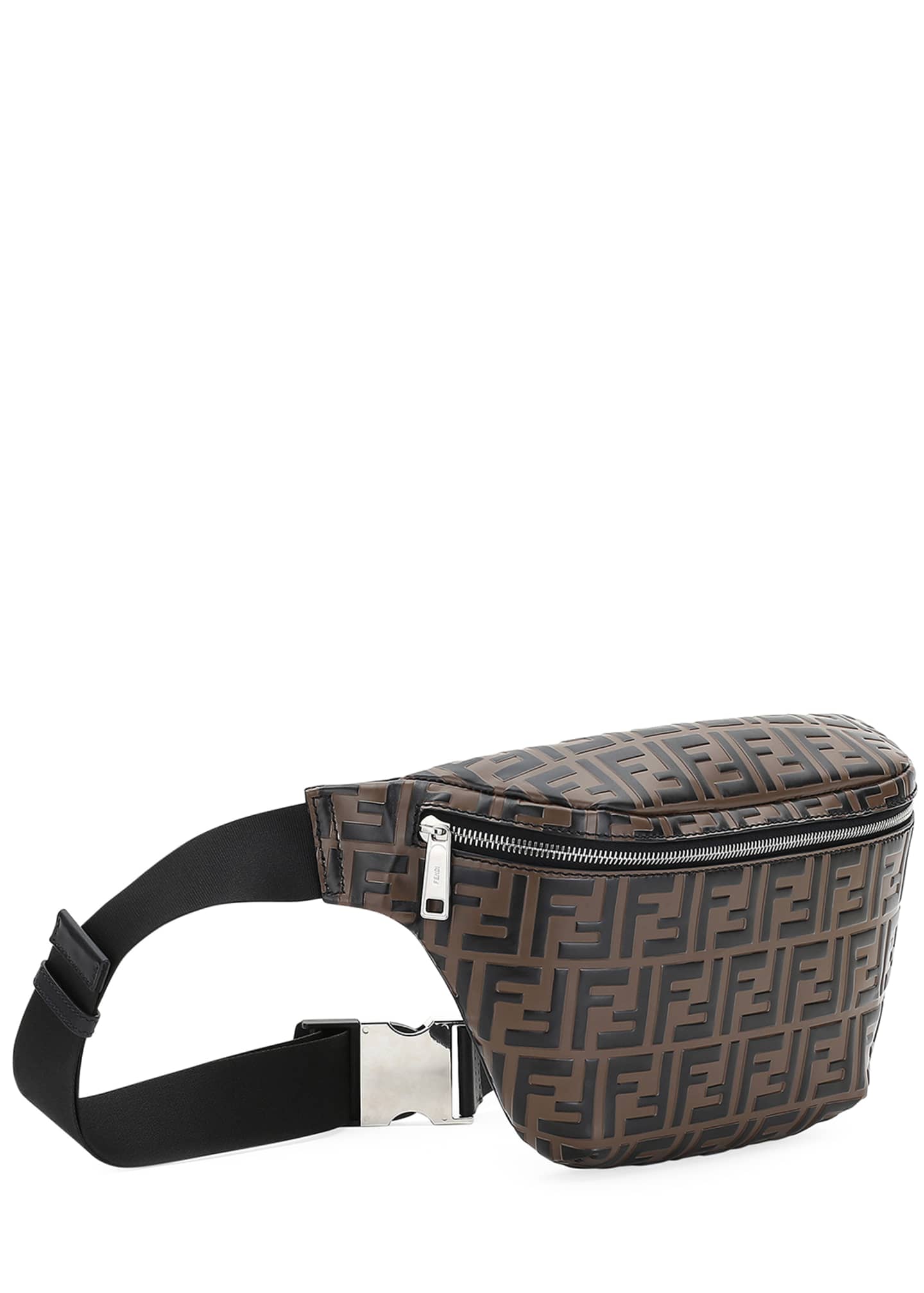 Fendi Men S Embossed Leather Belt Bag Fanny Pack Bergdorf Goodman