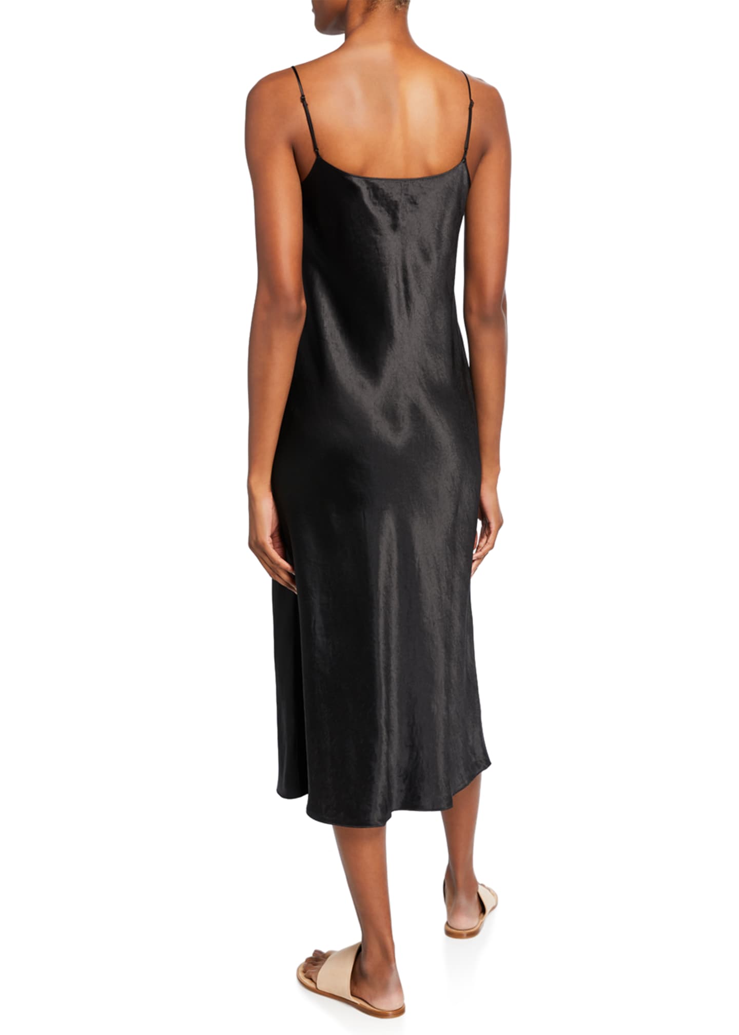 Vince Satin Midi Slip Dress - Bergdorf Goodman