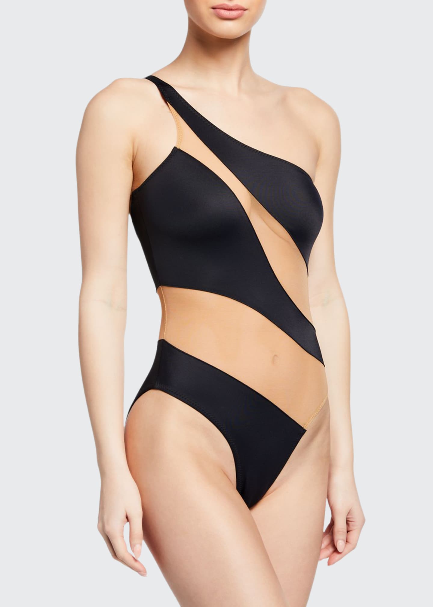 norma kamali mesh swimsuit