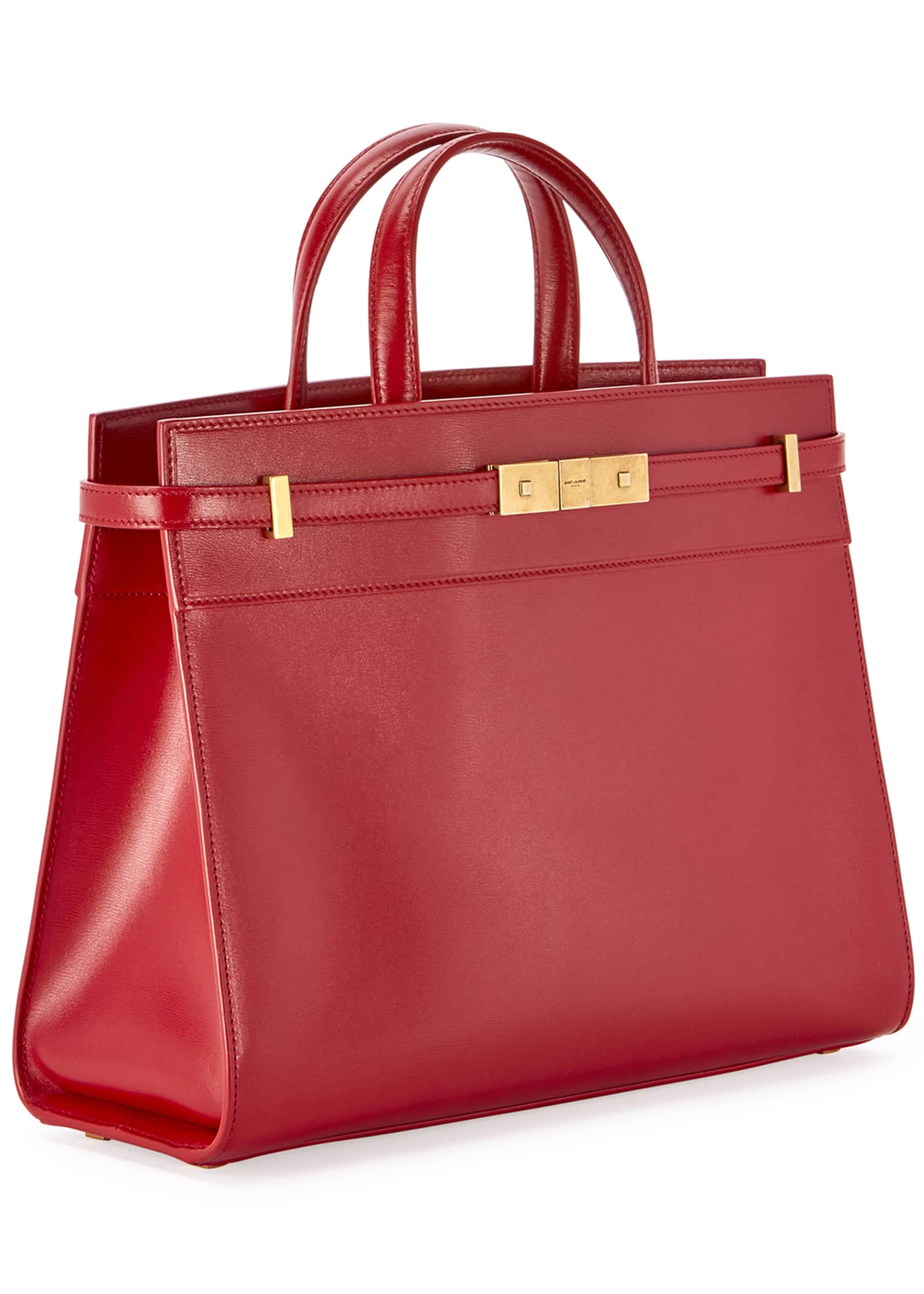 Saint Laurent Manhattan Small Smooth Leather Tote Bag Bergdorf Goodman