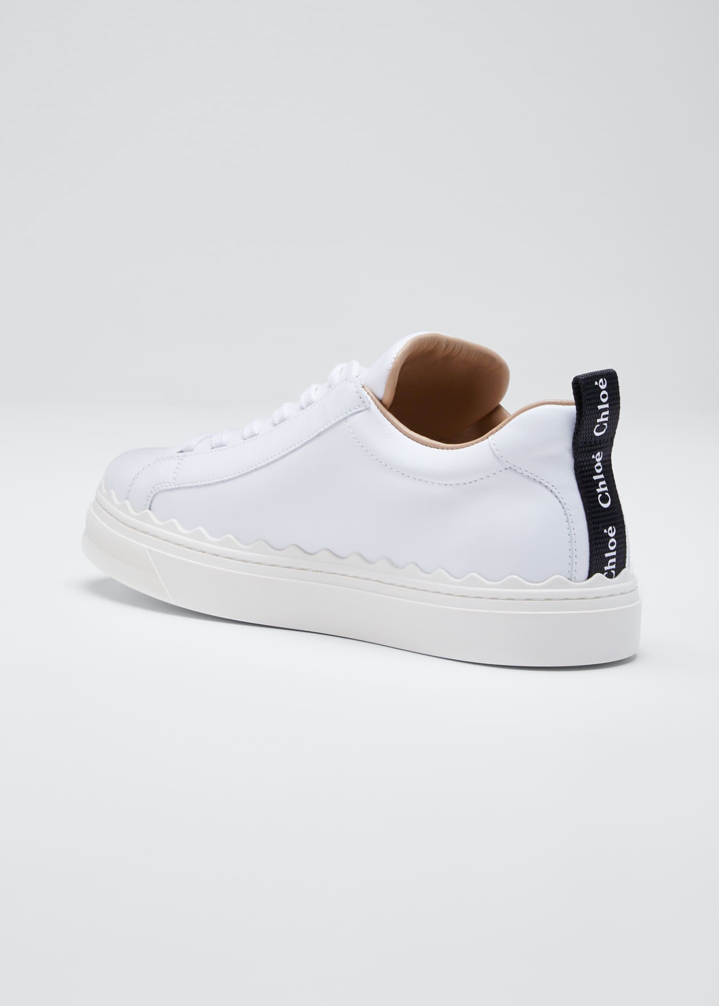Chloe Lauren LowTop Leather Sneakers Bergdorf Goodman