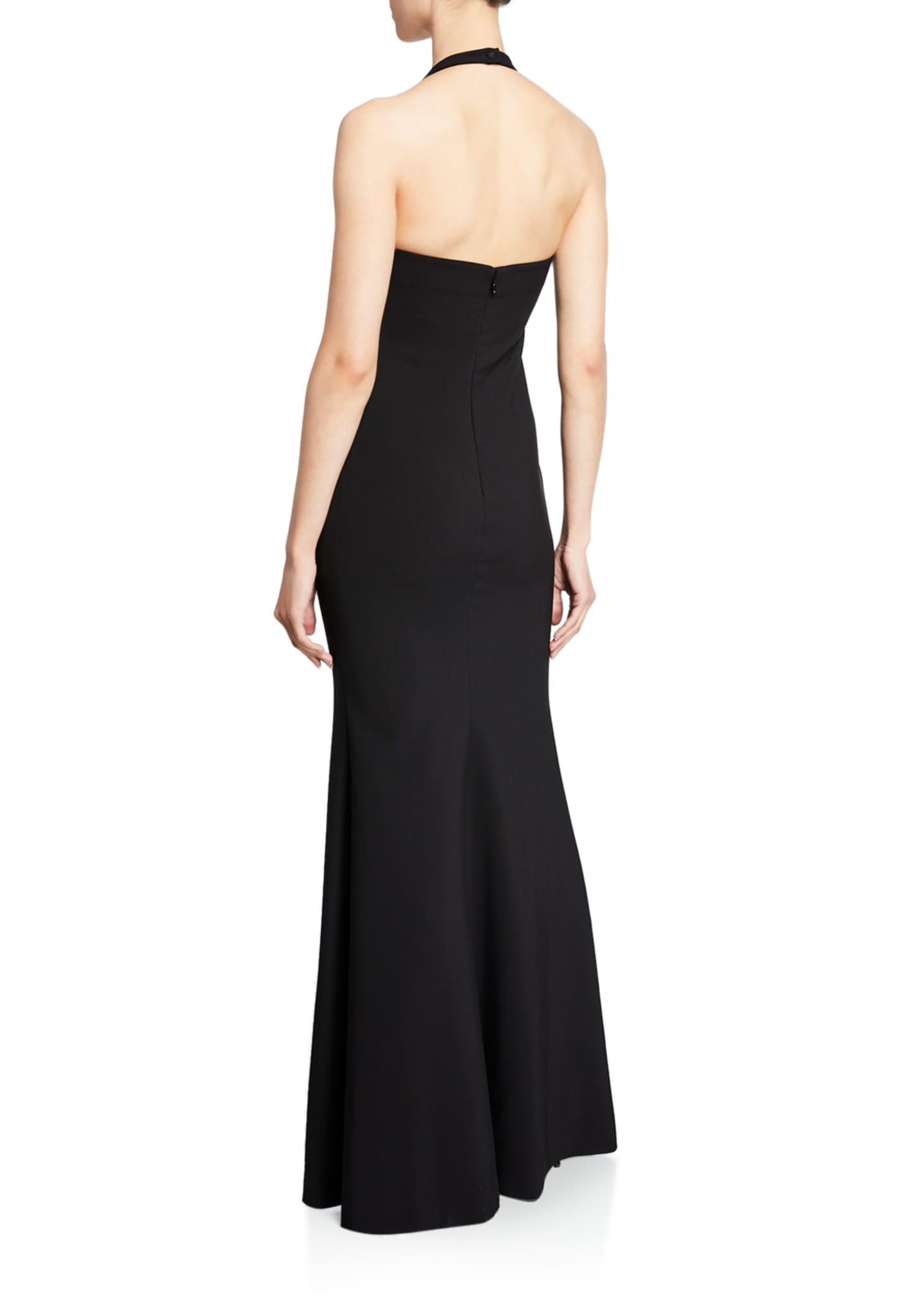Likely Claire Halter Gown with Thigh-Slit - Bergdorf Goodman