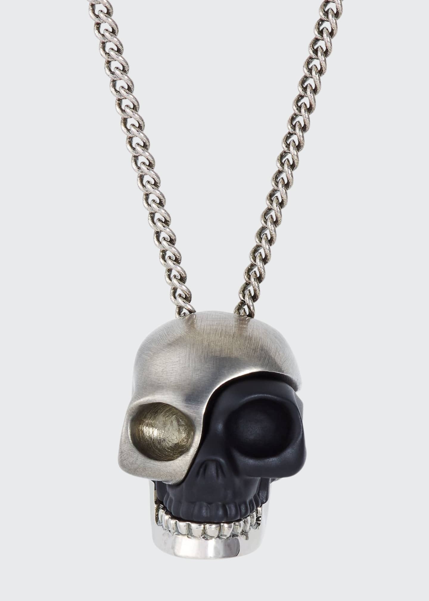 alexander mcqueen skull necklace mens