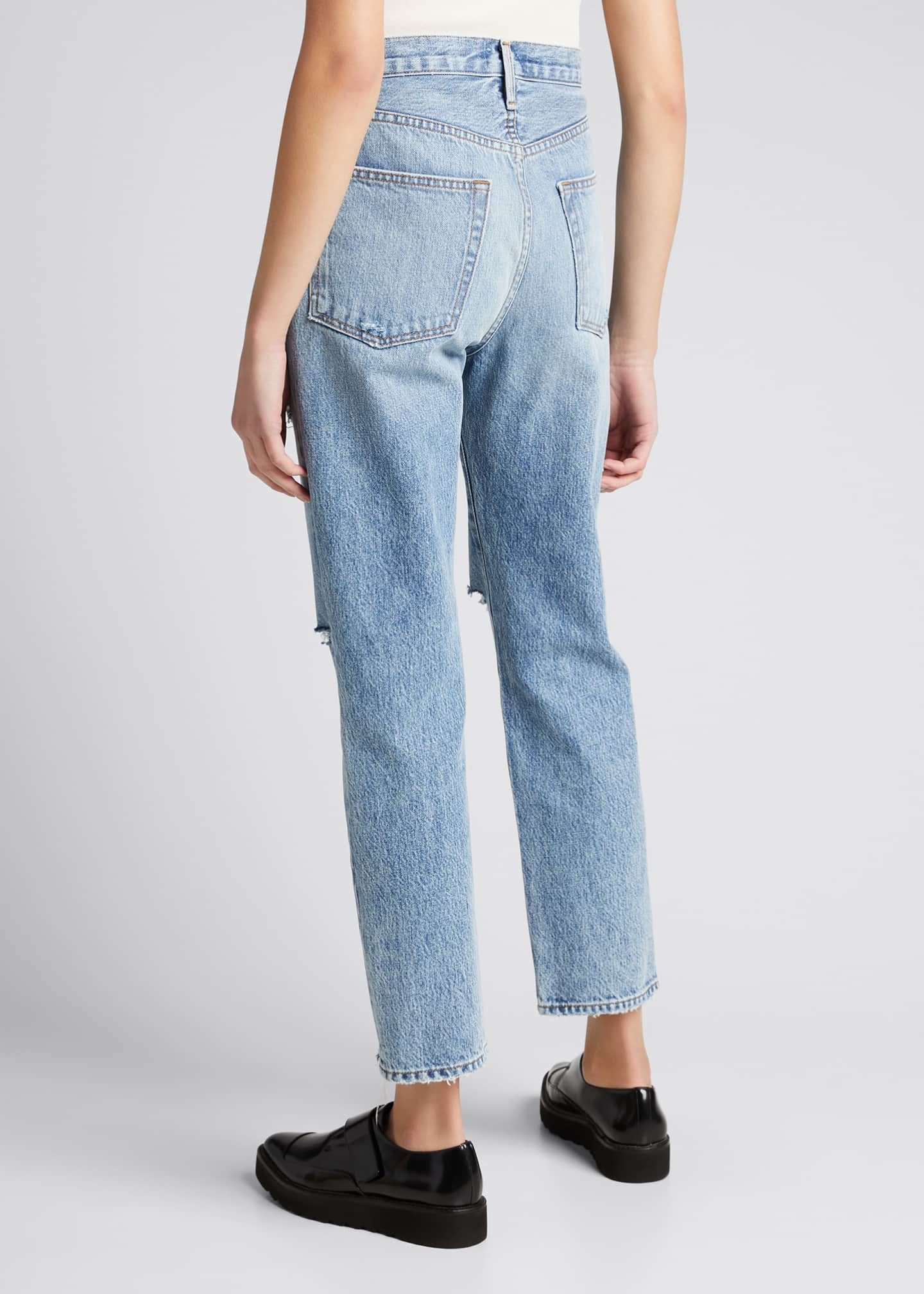 FRAME Le Original High-Rise Straight Crop Jeans - Bergdorf Goodman