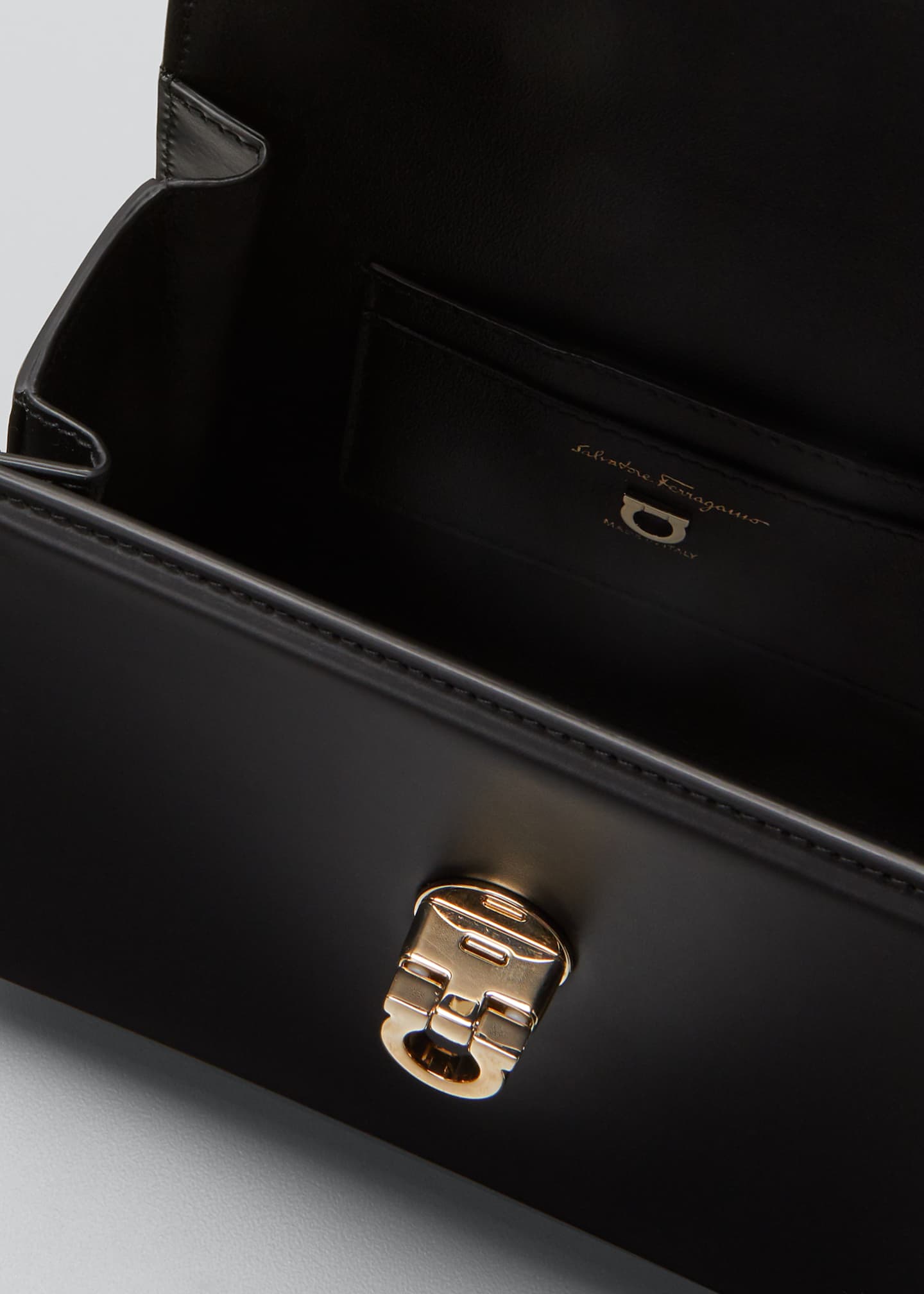 Salvatore Ferragamo Boxyz Piccolo Leather Shoulder Bag Bergdorf Goodman