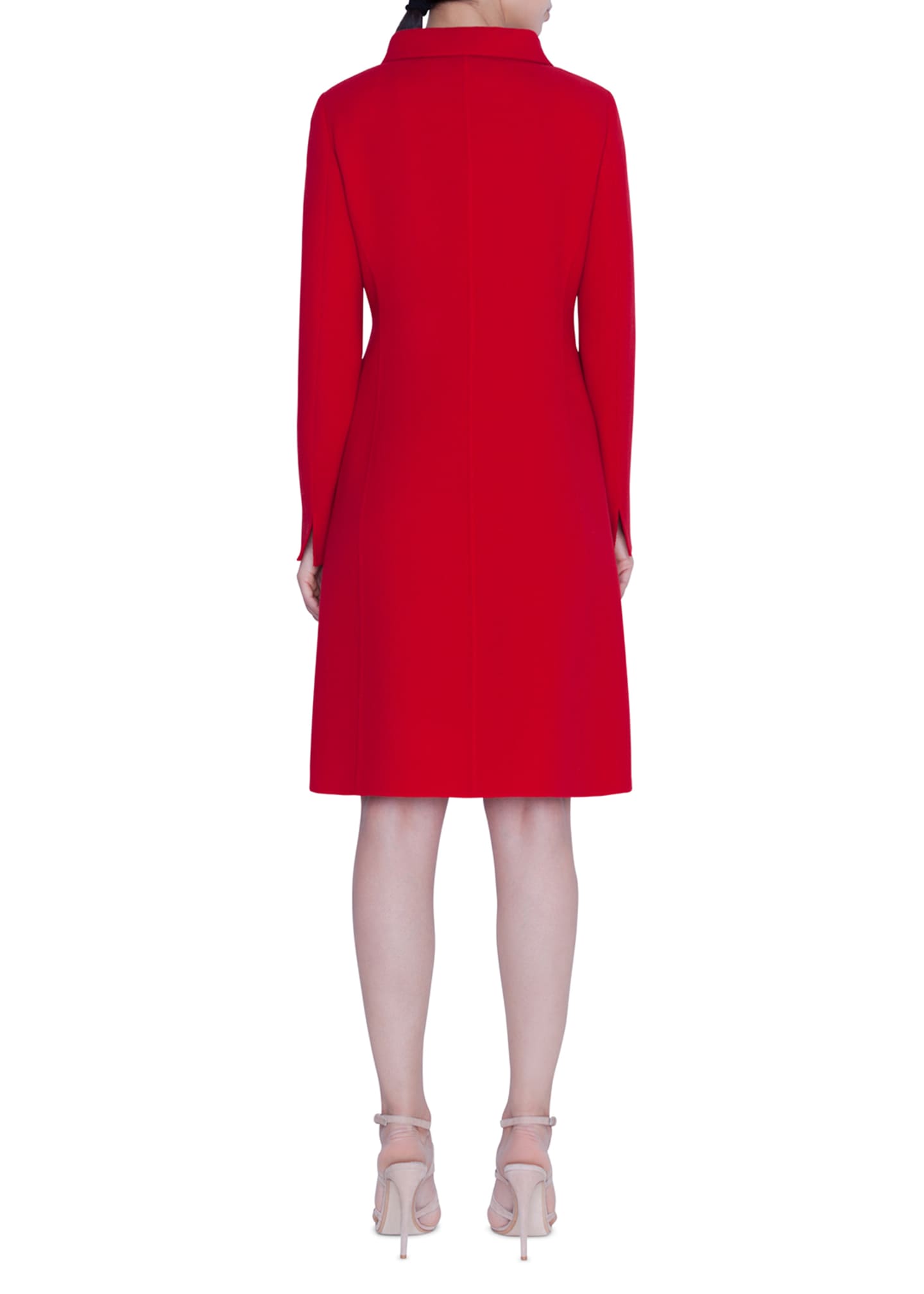 Akris Wool Crepe Long Jacket Bergdorf Goodman