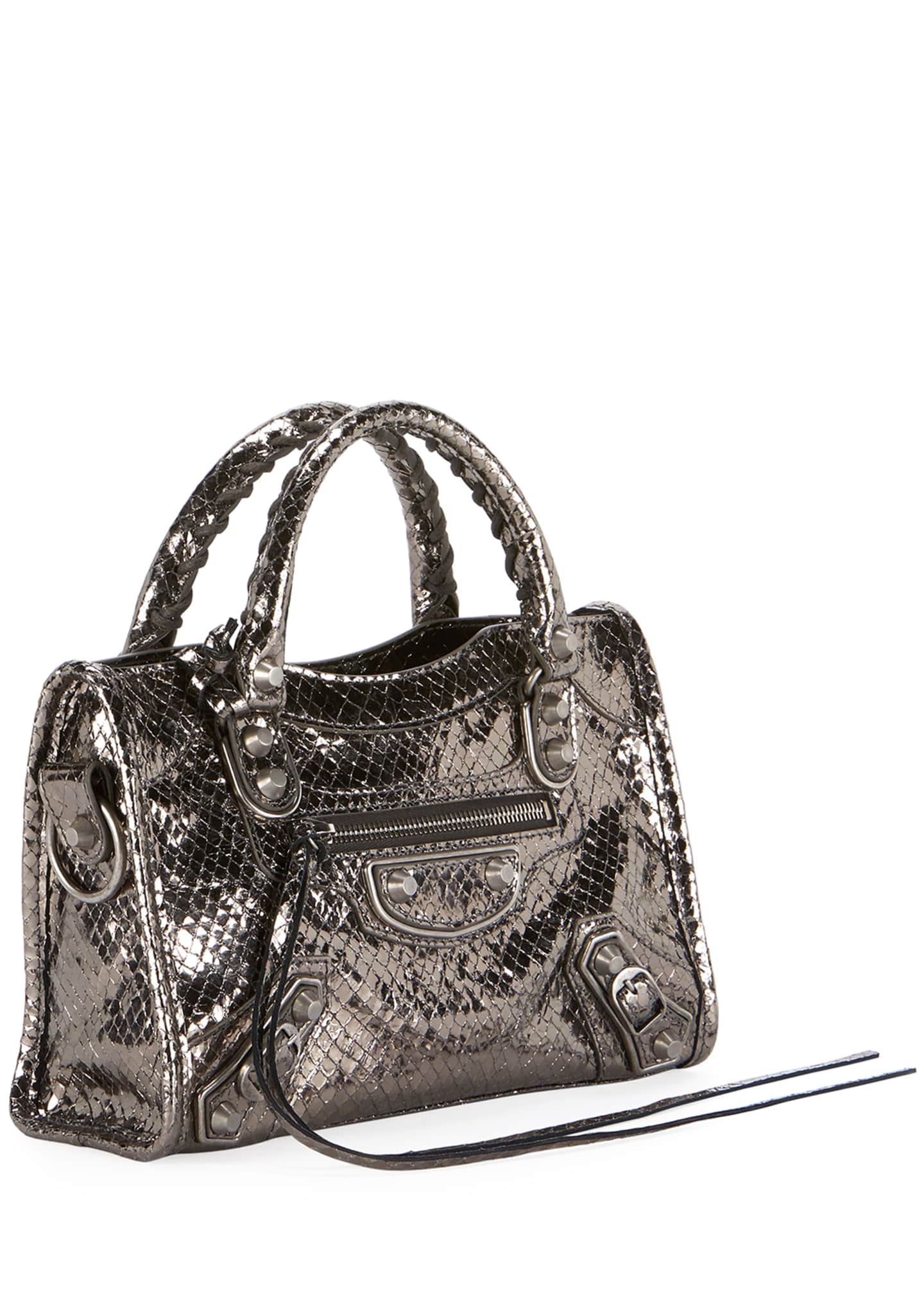 balenciaga mini city metallic edge