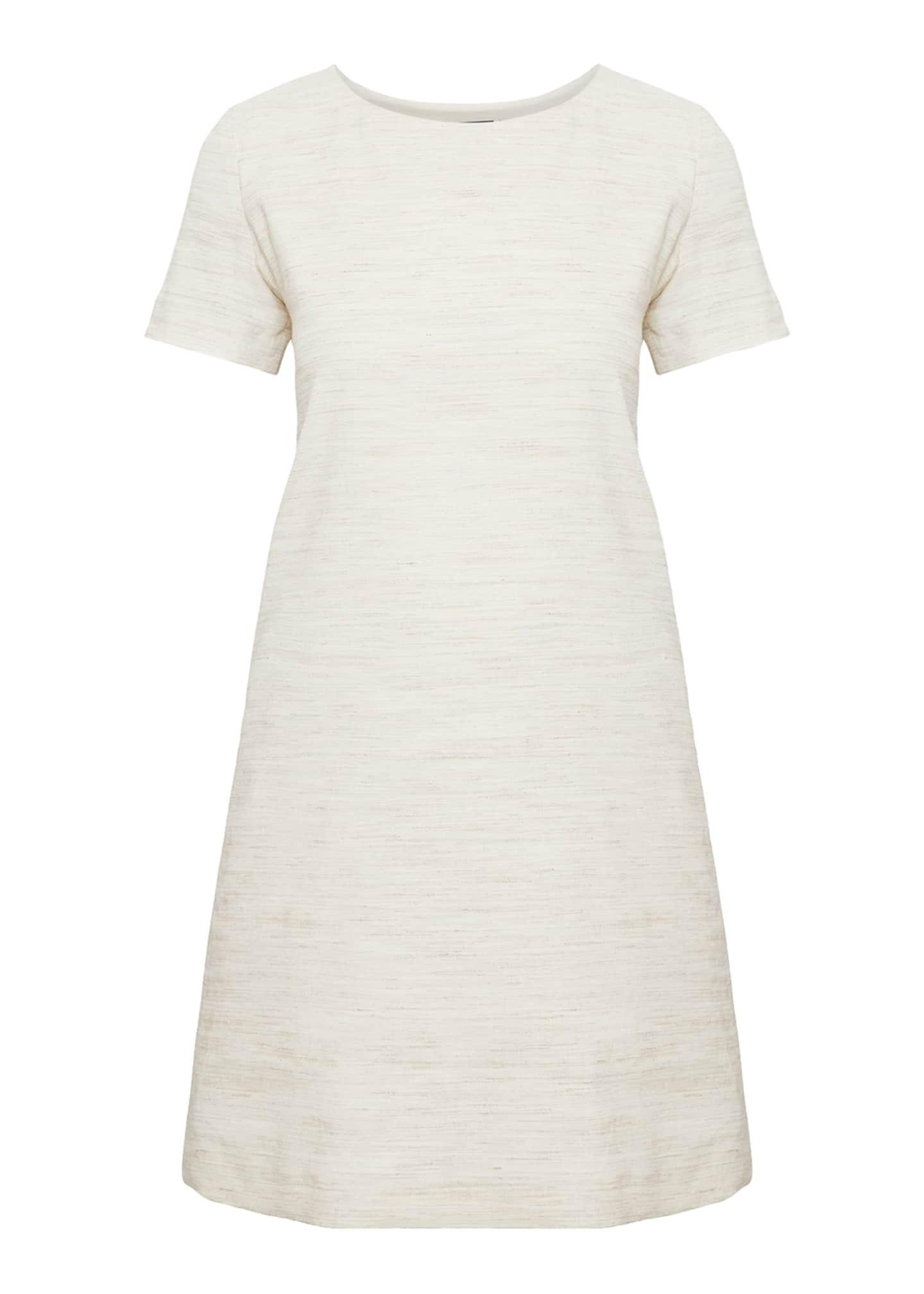 Theory Sharkskin Crunch Panel Shift Dress - Bergdorf Goodman