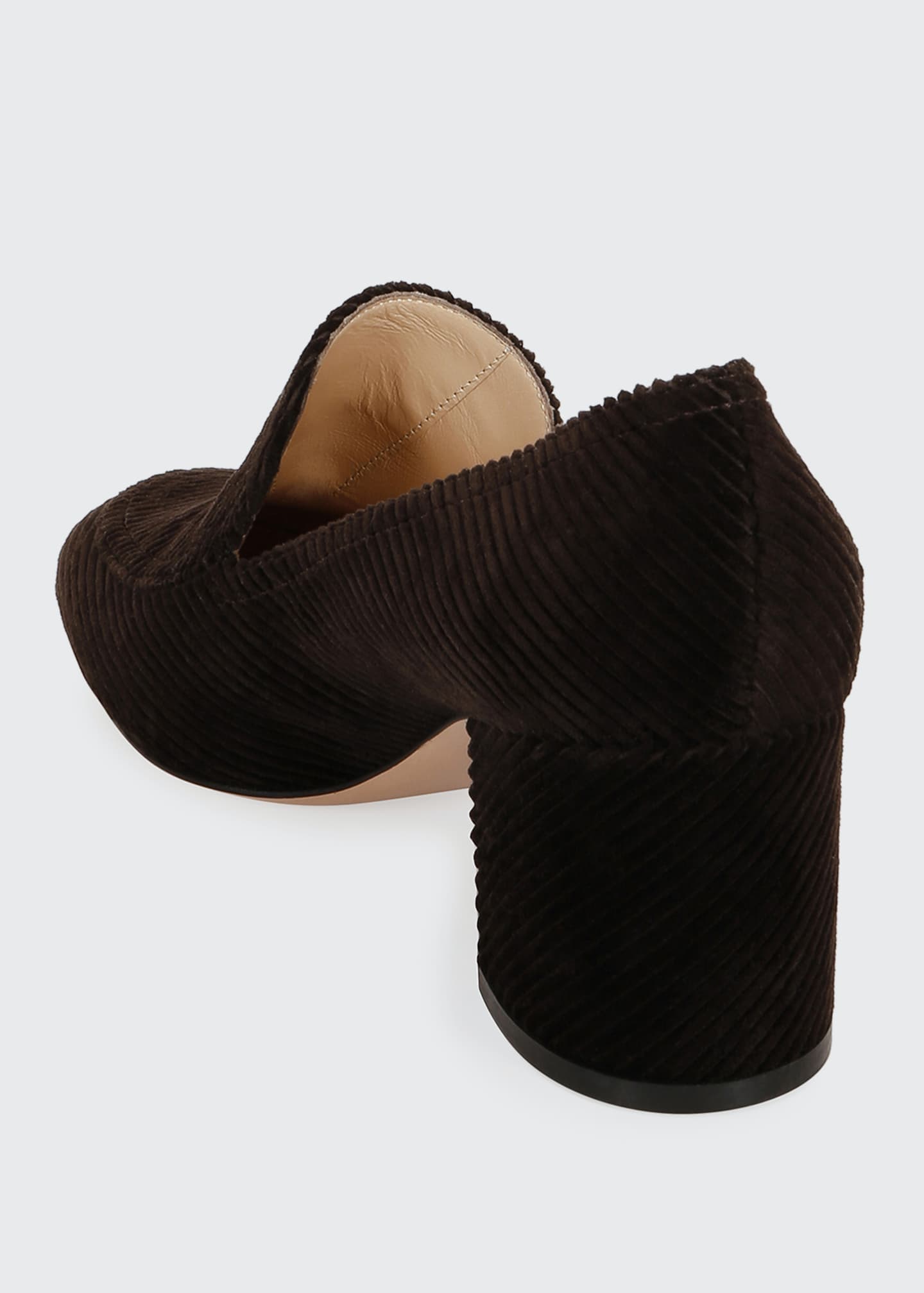 Gianvito Rossi Suede Pleated Loafer Pumps Bergdorf Goodman