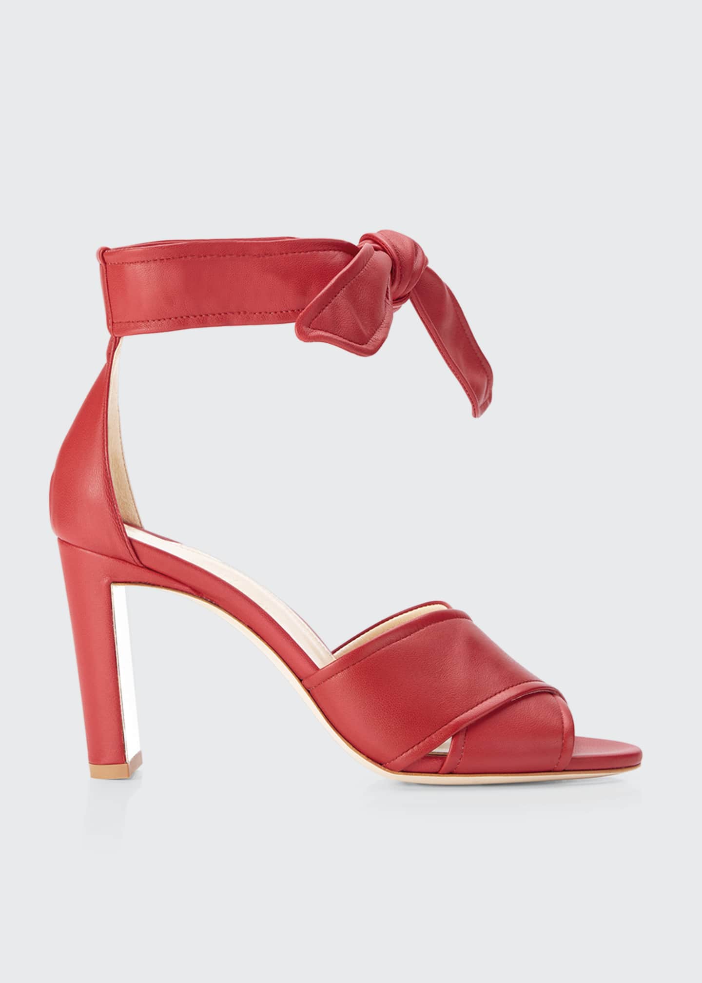 Marion Parke Leah Metallic Leather Ankle-Tie Sandals - Bergdorf Goodman