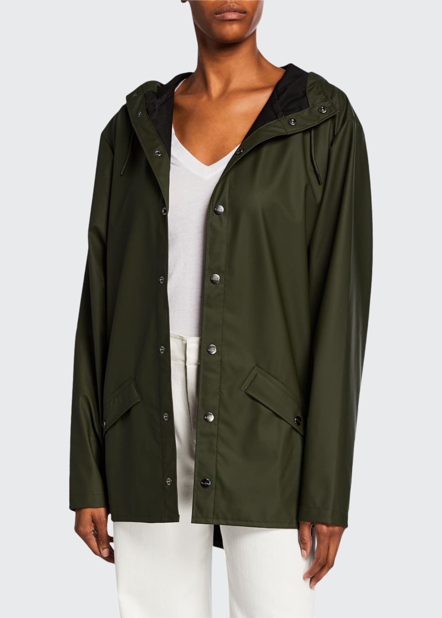 Rains Hooded Fishtail Raincoat Bergdorf Goodman