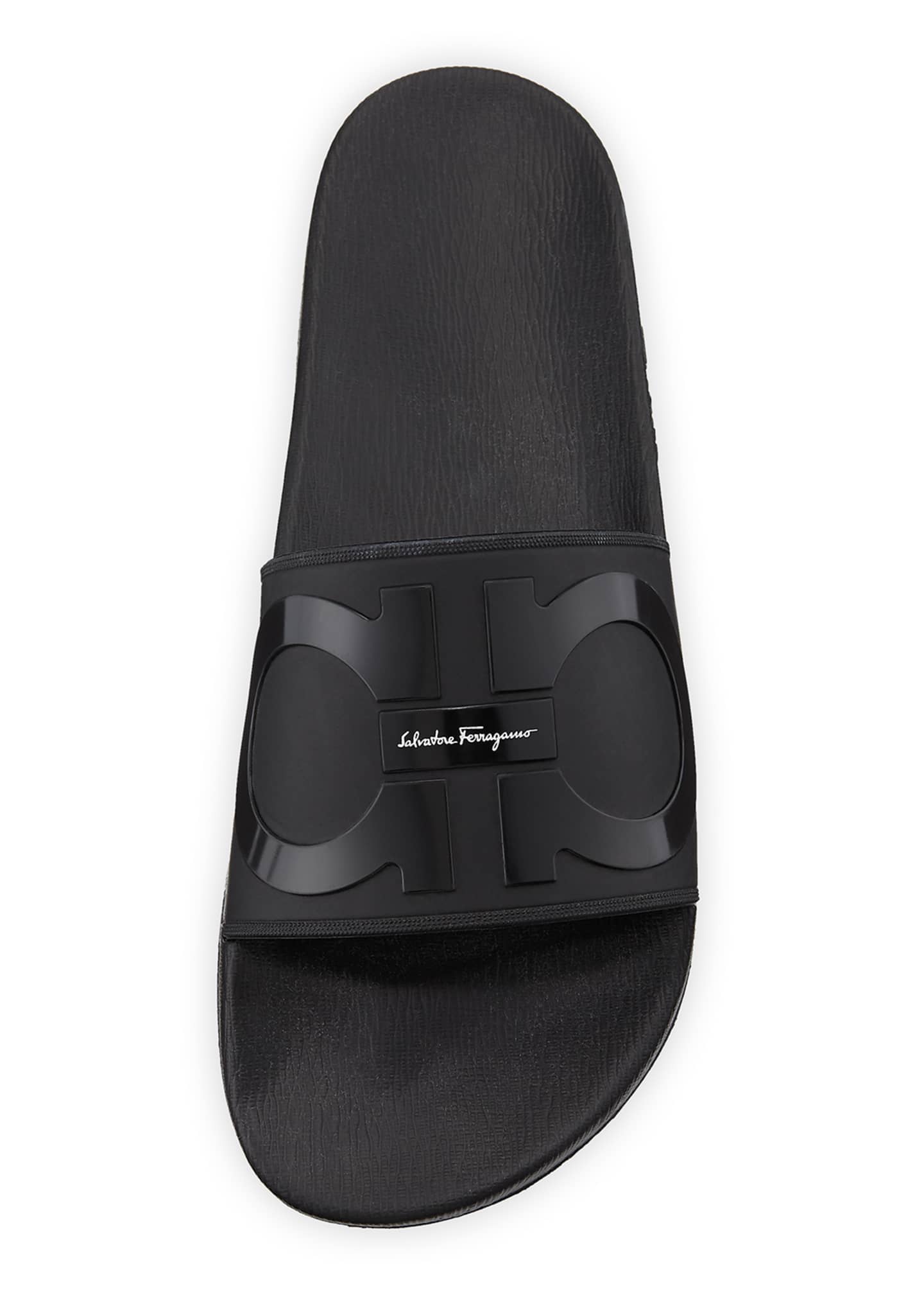 salvatore ferragamo groove 2 slide sandal