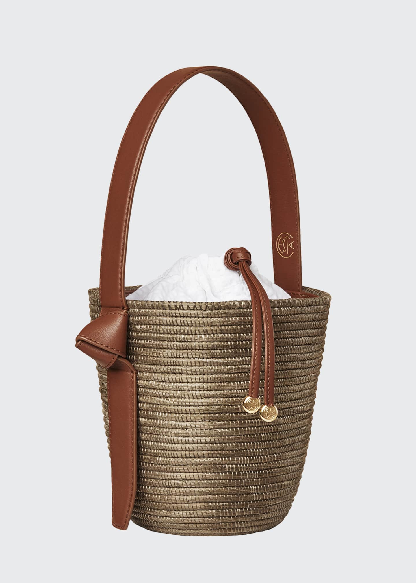 Cesta Collective Woven Lunchpail Drawstring Bucket Bag Bergdorf Goodman