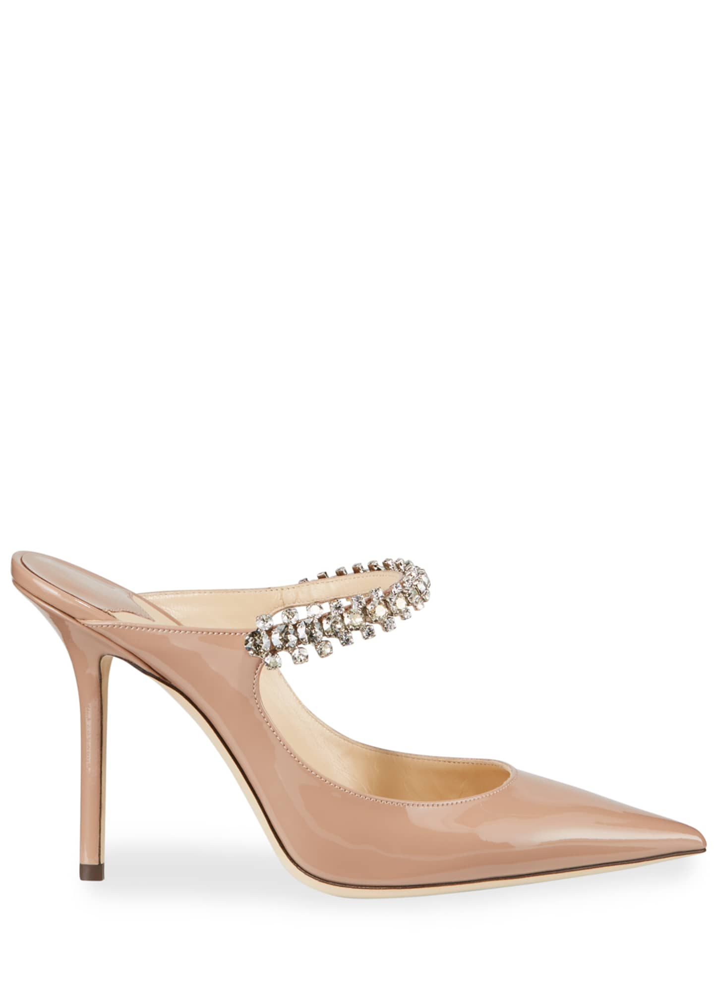 Jimmy Choo Bing Patent CrystalStrap Pumps Bergdorf Goodman