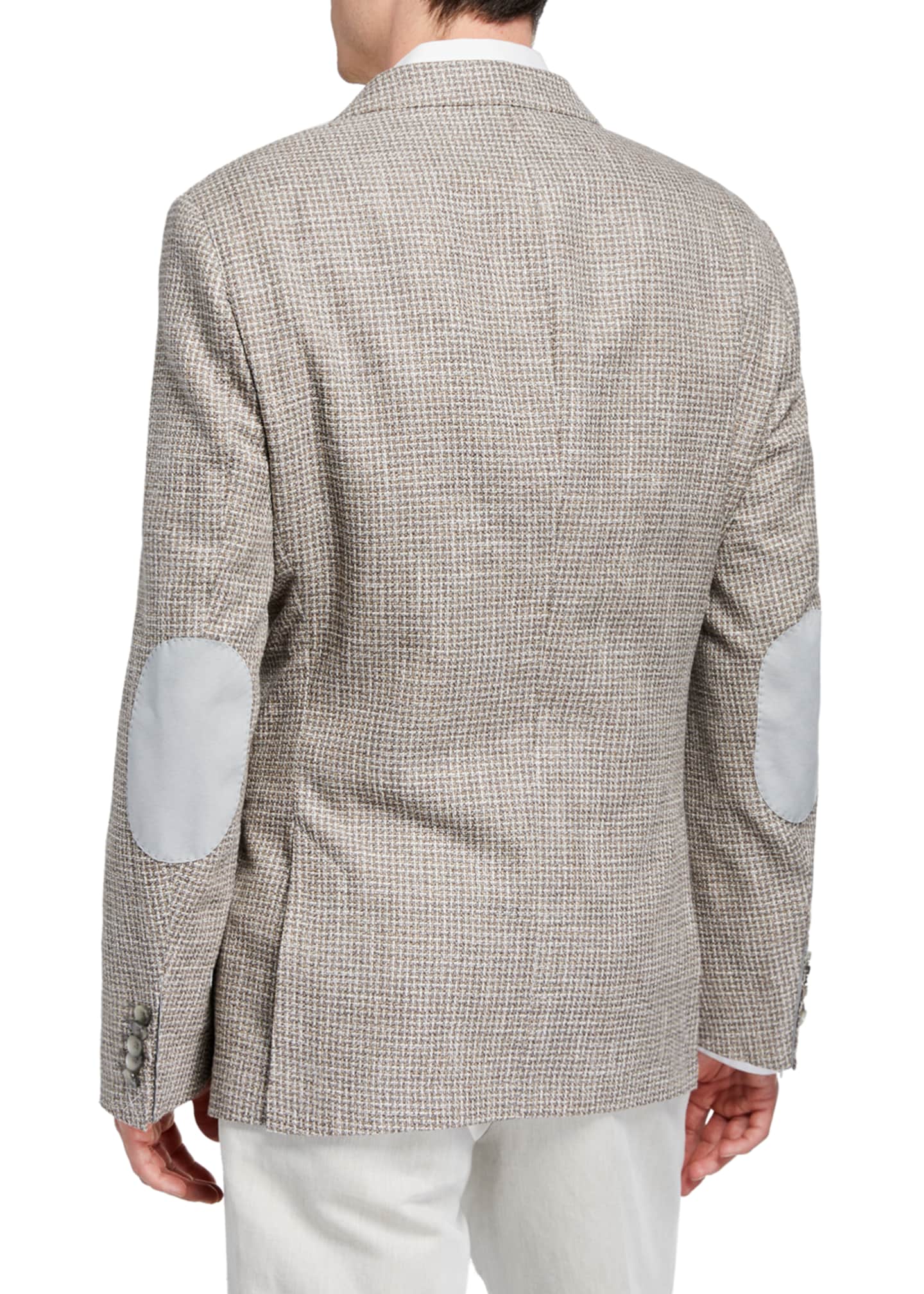 BOSS Men's Cotton-Blend Sport Coat w/ Elbow Patches, Tan - Bergdorf Goodman
