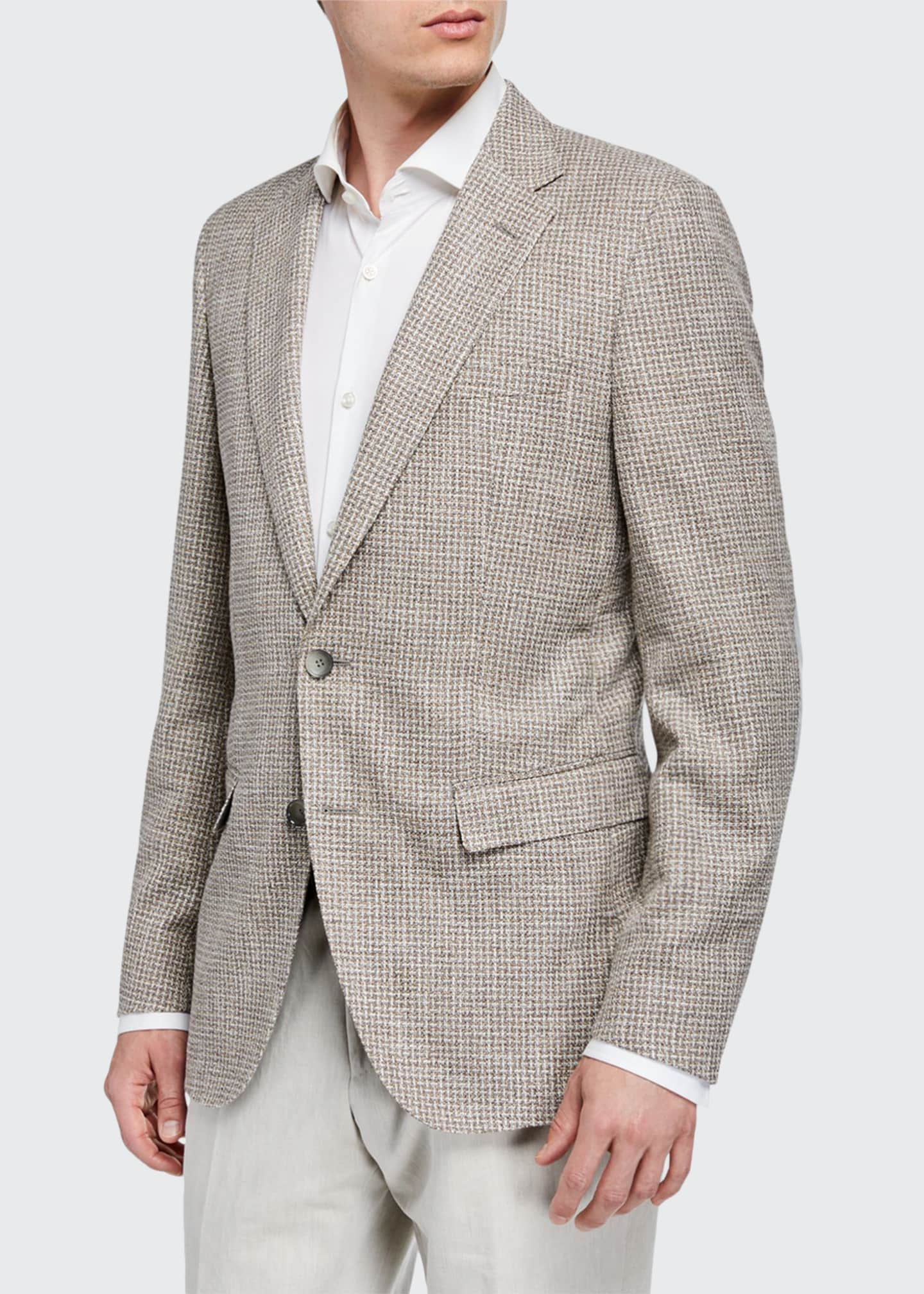BOSS Men's Cotton-Blend Sport Coat w/ Elbow Patches, Tan - Bergdorf Goodman