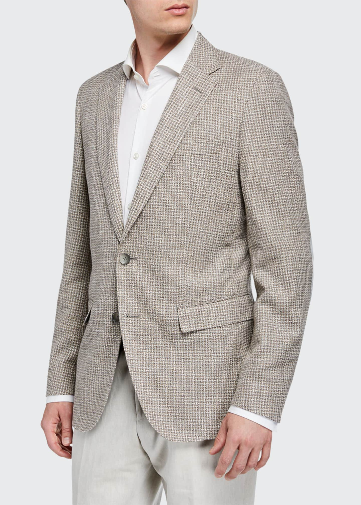 BOSS Men's CottonBlend Sport Coat w/ Elbow Patches, Tan