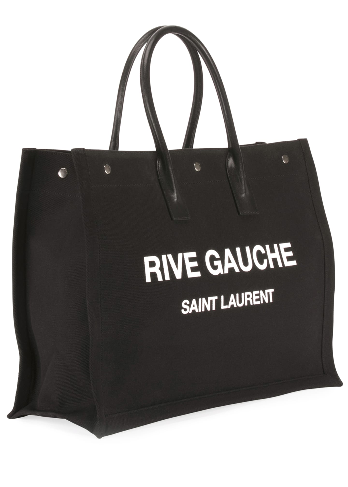 Saint Laurent Men's Rive Gauche Logo Tote Bag - Bergdorf Goodman