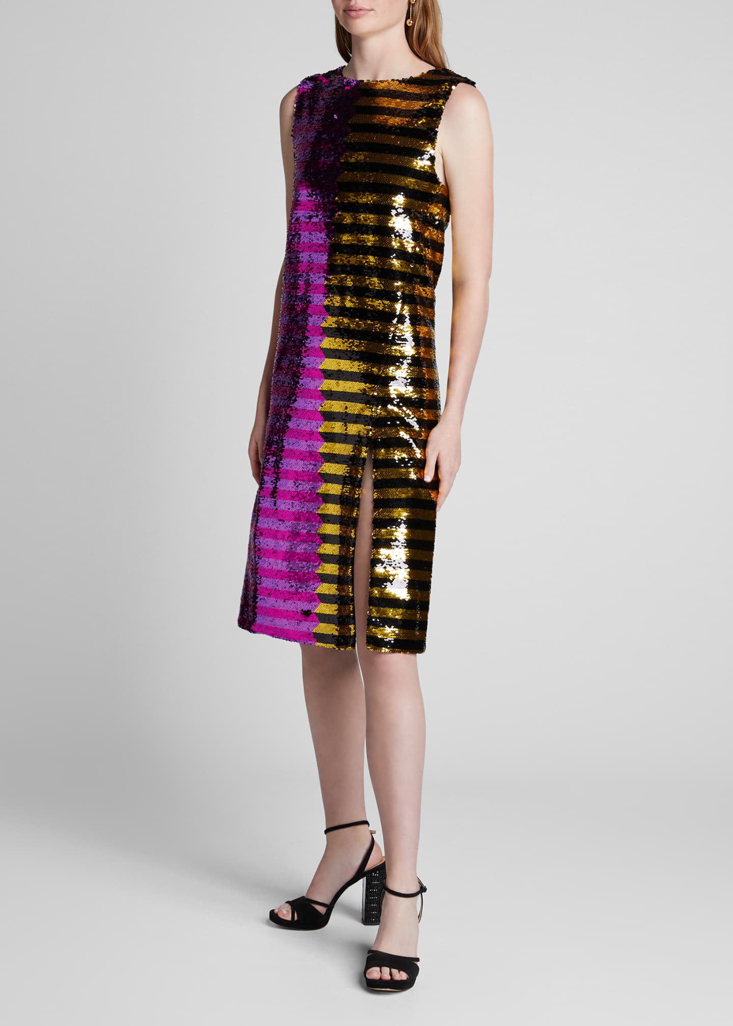 halpern sequin dress