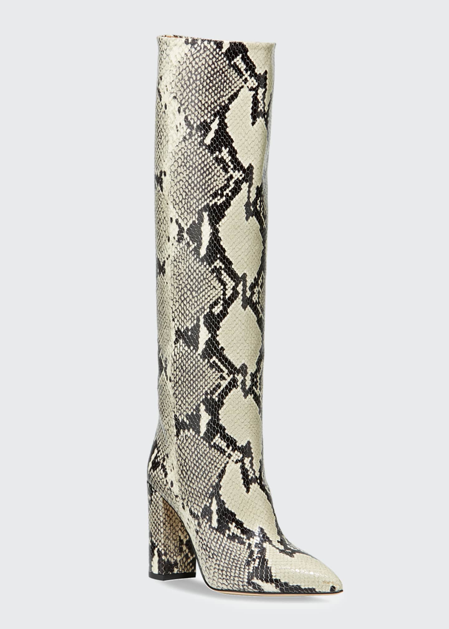 the koko snake embossed over the knee boot good american