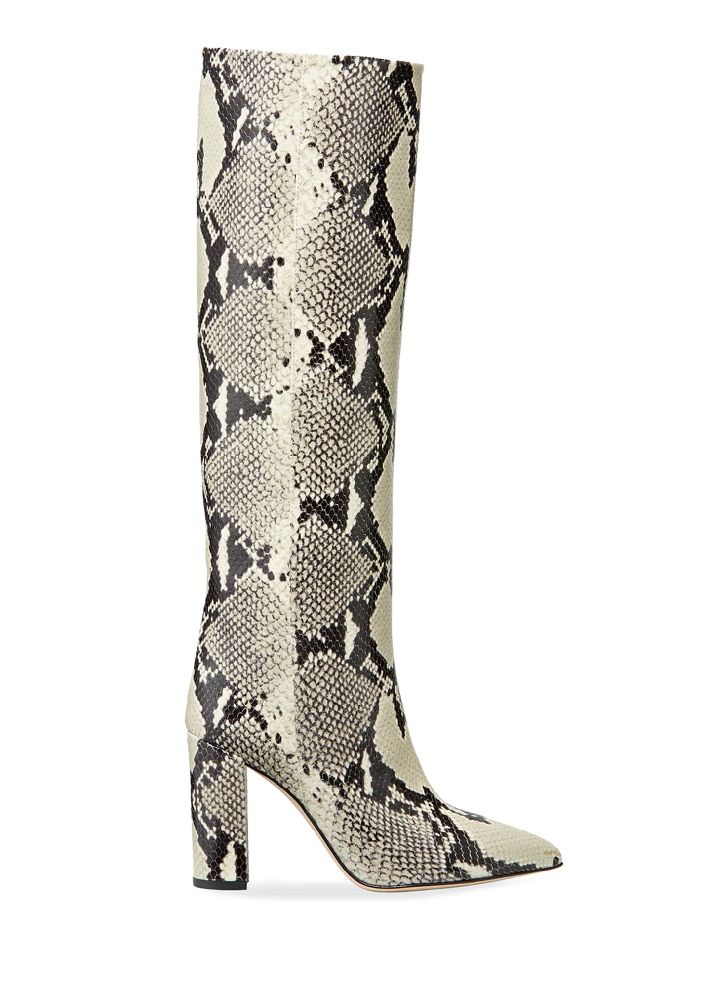Paris Texas Snake-Embossed Leather Knee Boots - Bergdorf Goodman