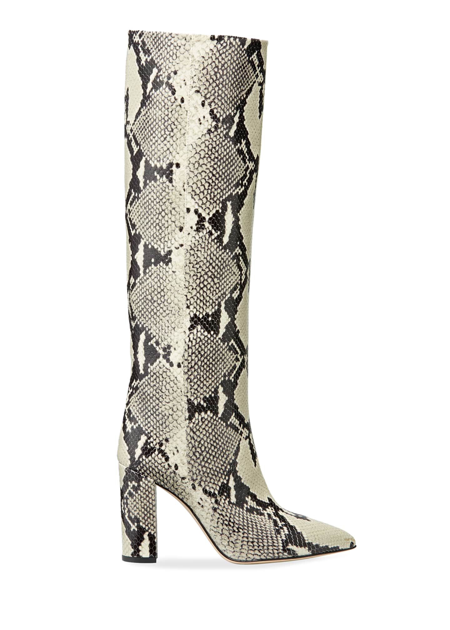 pamela snake embossed leather tall boot