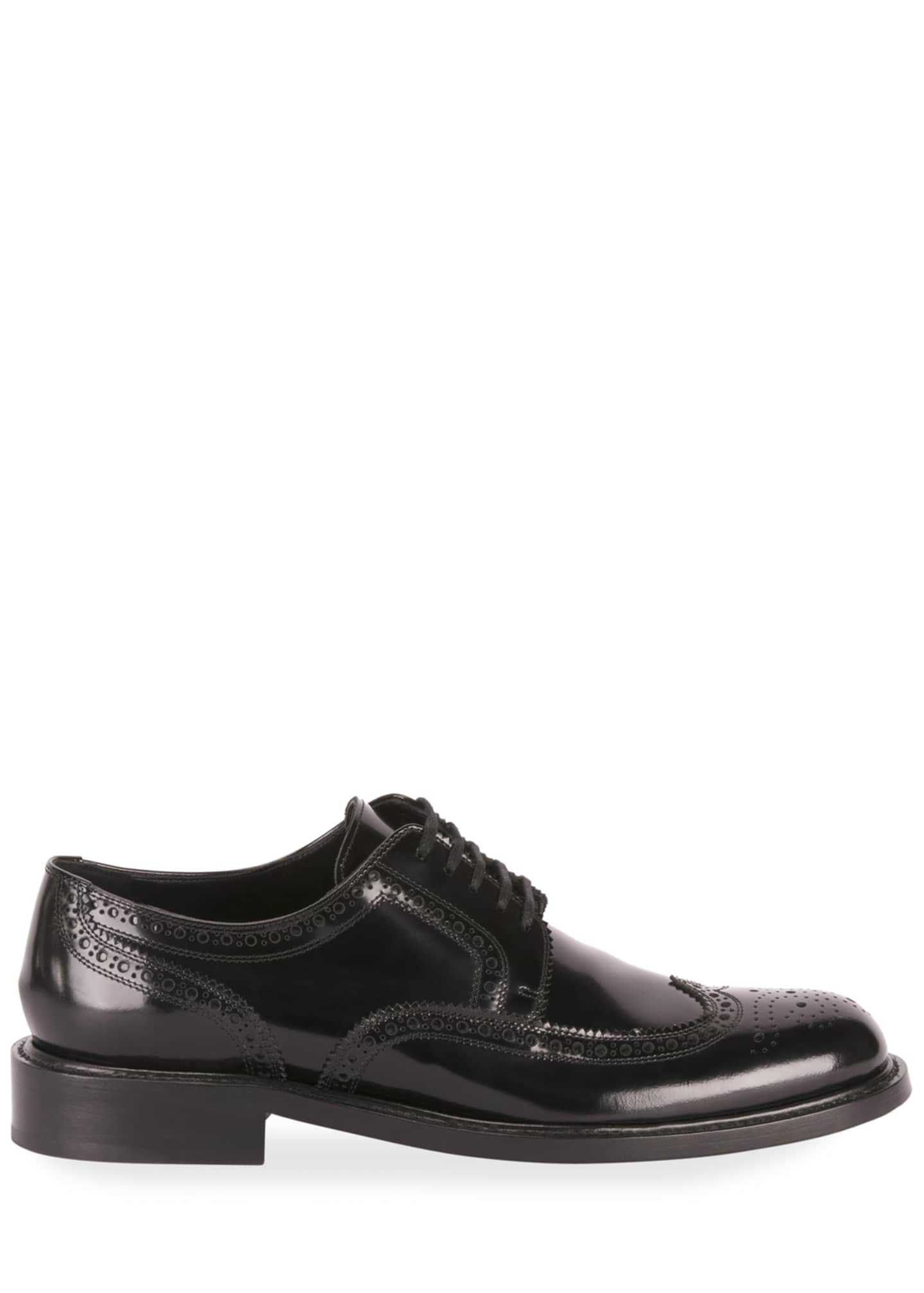 Saint Laurent Men's Army 20 Leather Brogue Derby Shoes - Bergdorf Goodman