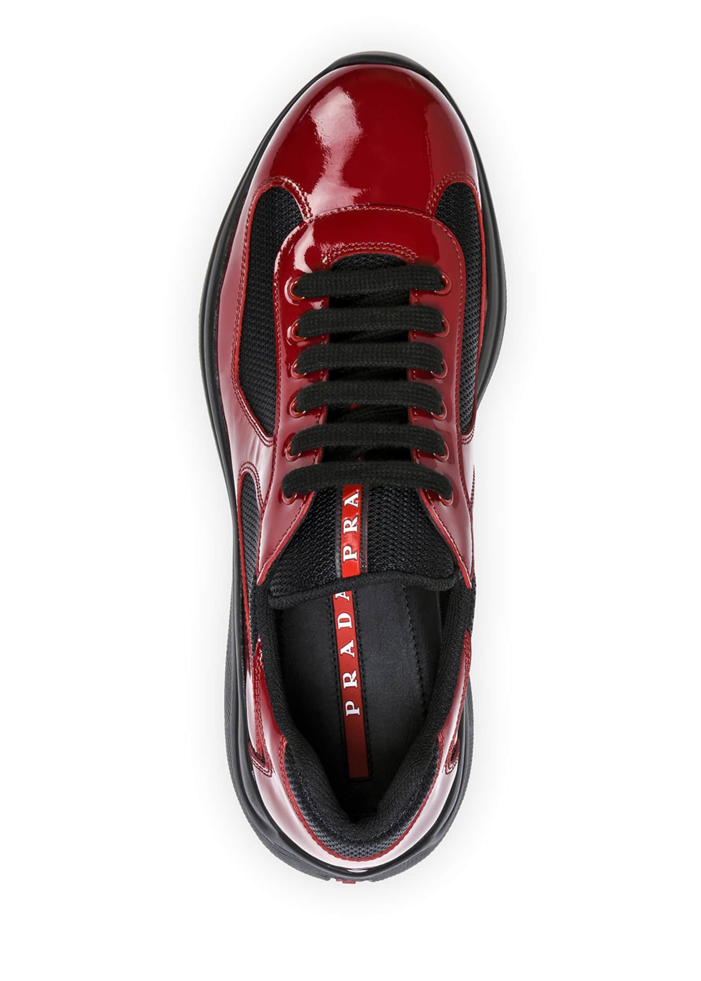 Prada Men's America's Cup Patent Leather Patchwork Sneakers - Bergdorf ...