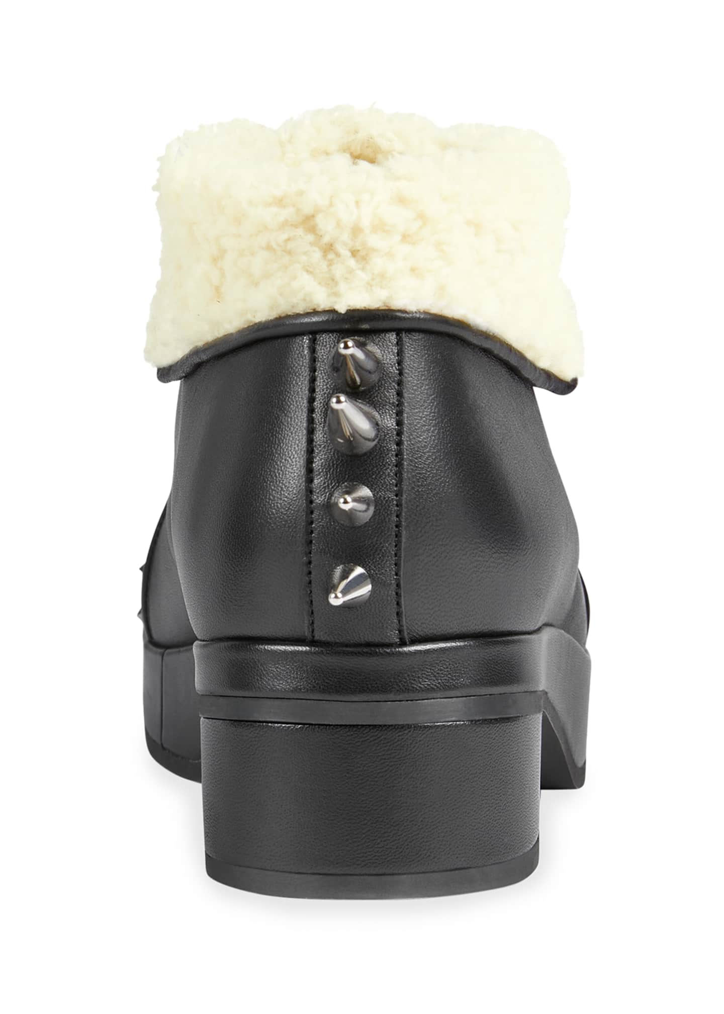 gucci leather bootie with studs
