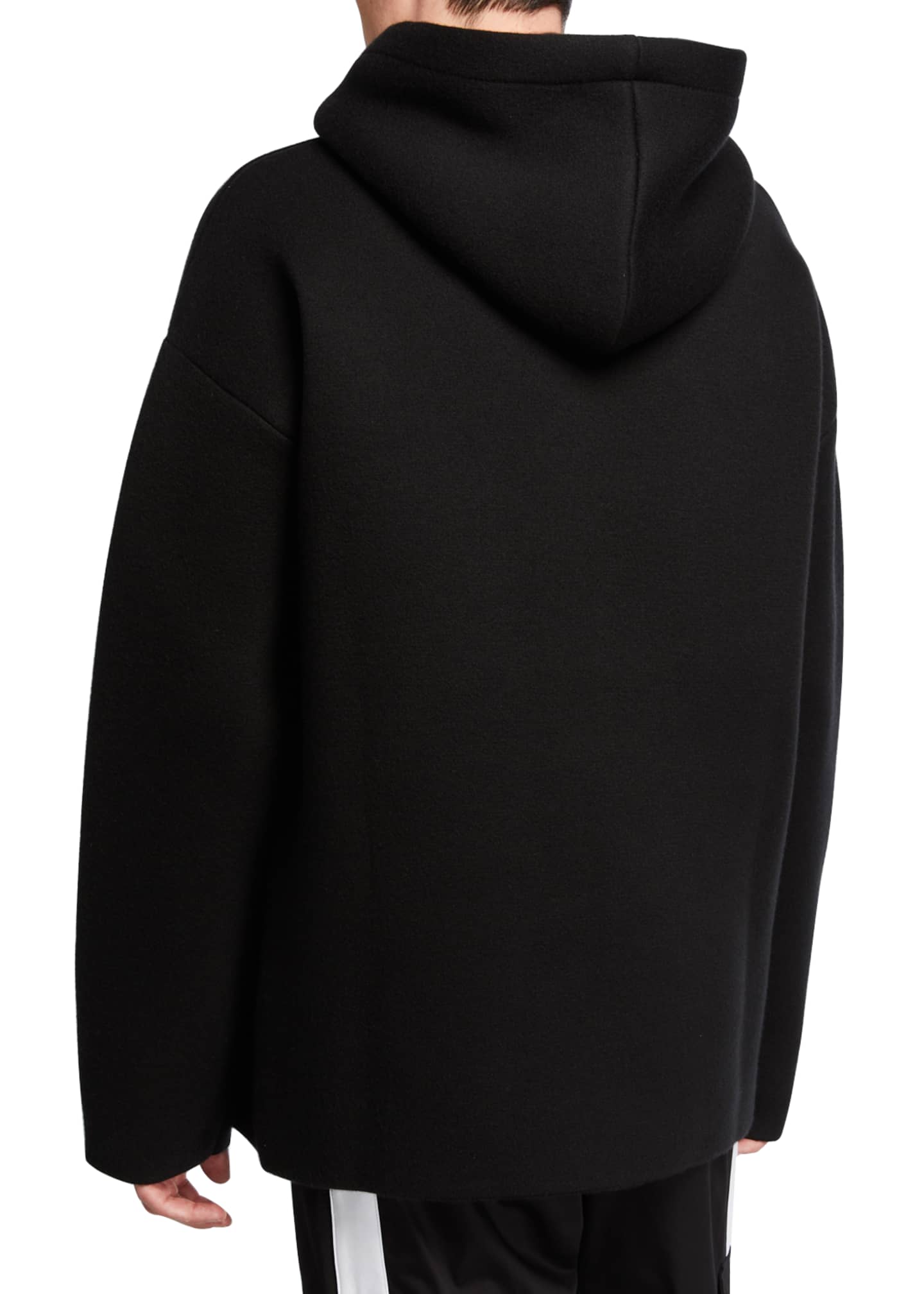 Bottega Veneta Men's Solid Oversized Hoodie Sweatshirt - Bergdorf Goodman