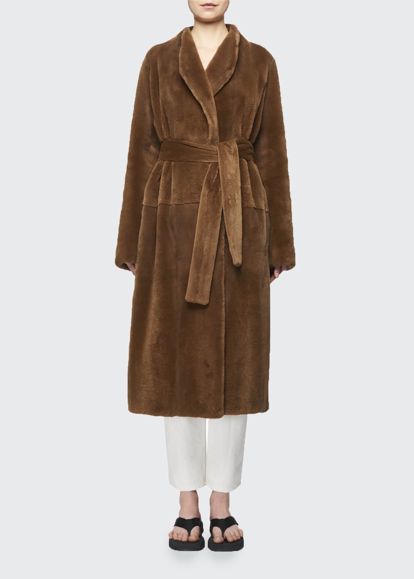 mink wrap coat