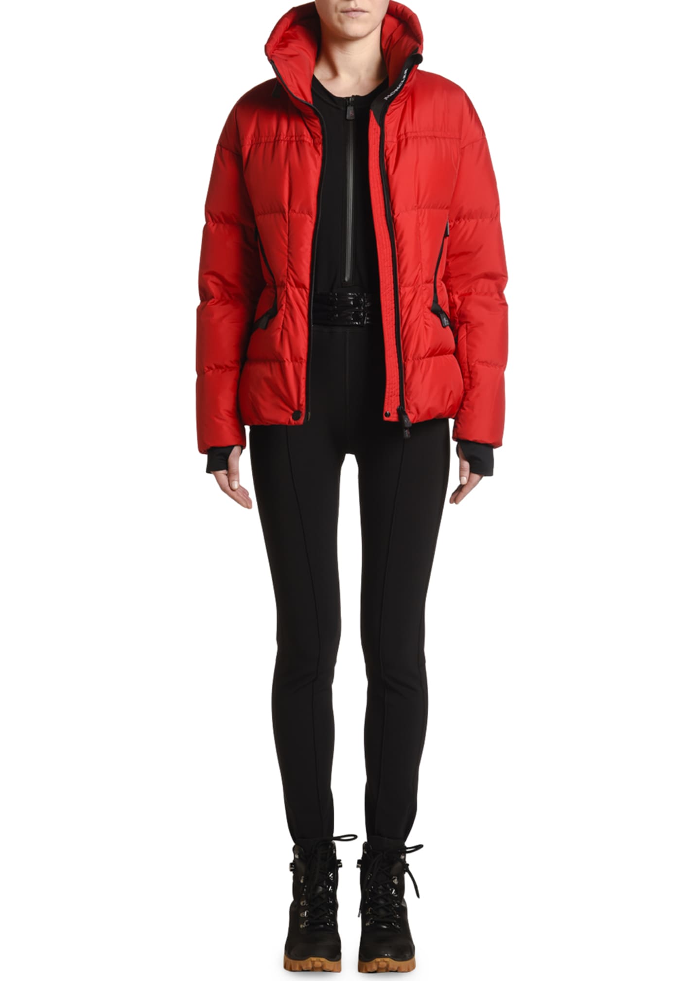 moncler stand collar puffer jacket