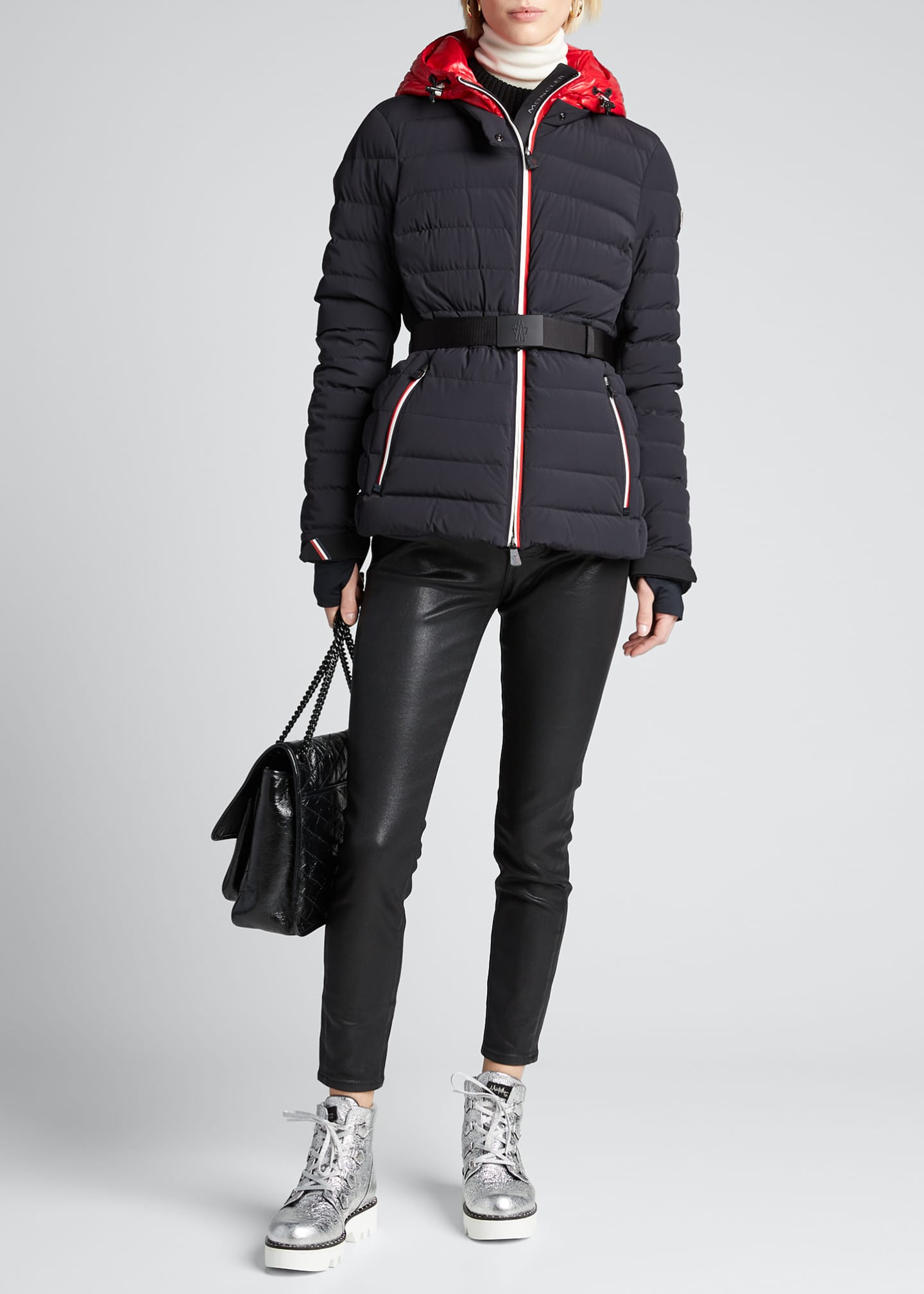 moncler coat with belt