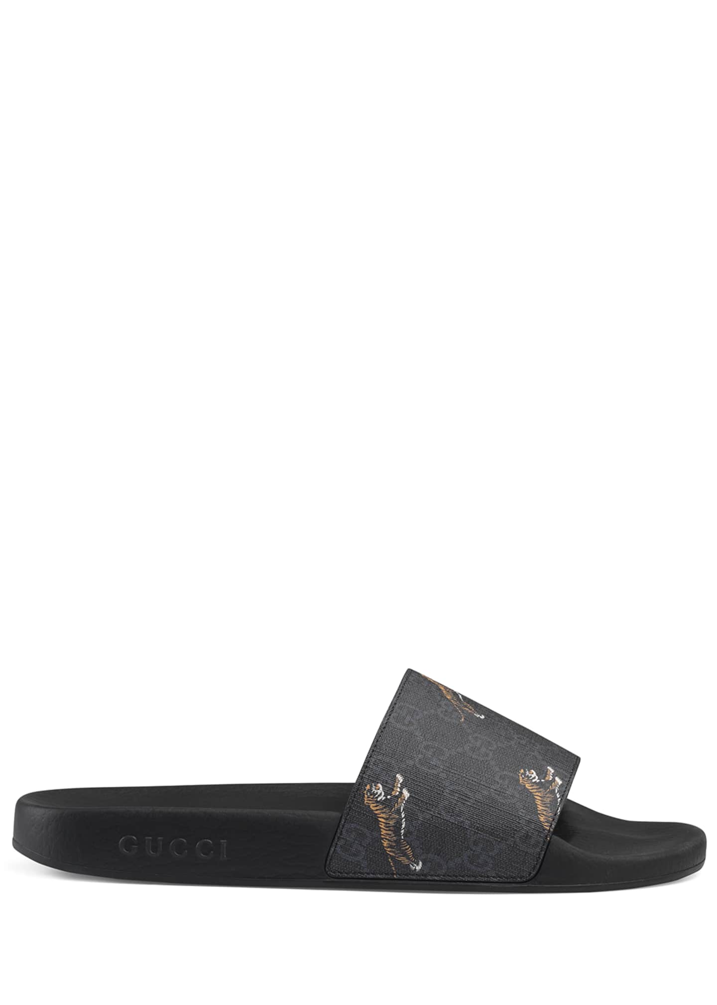 pursuit tiger print slide sandal