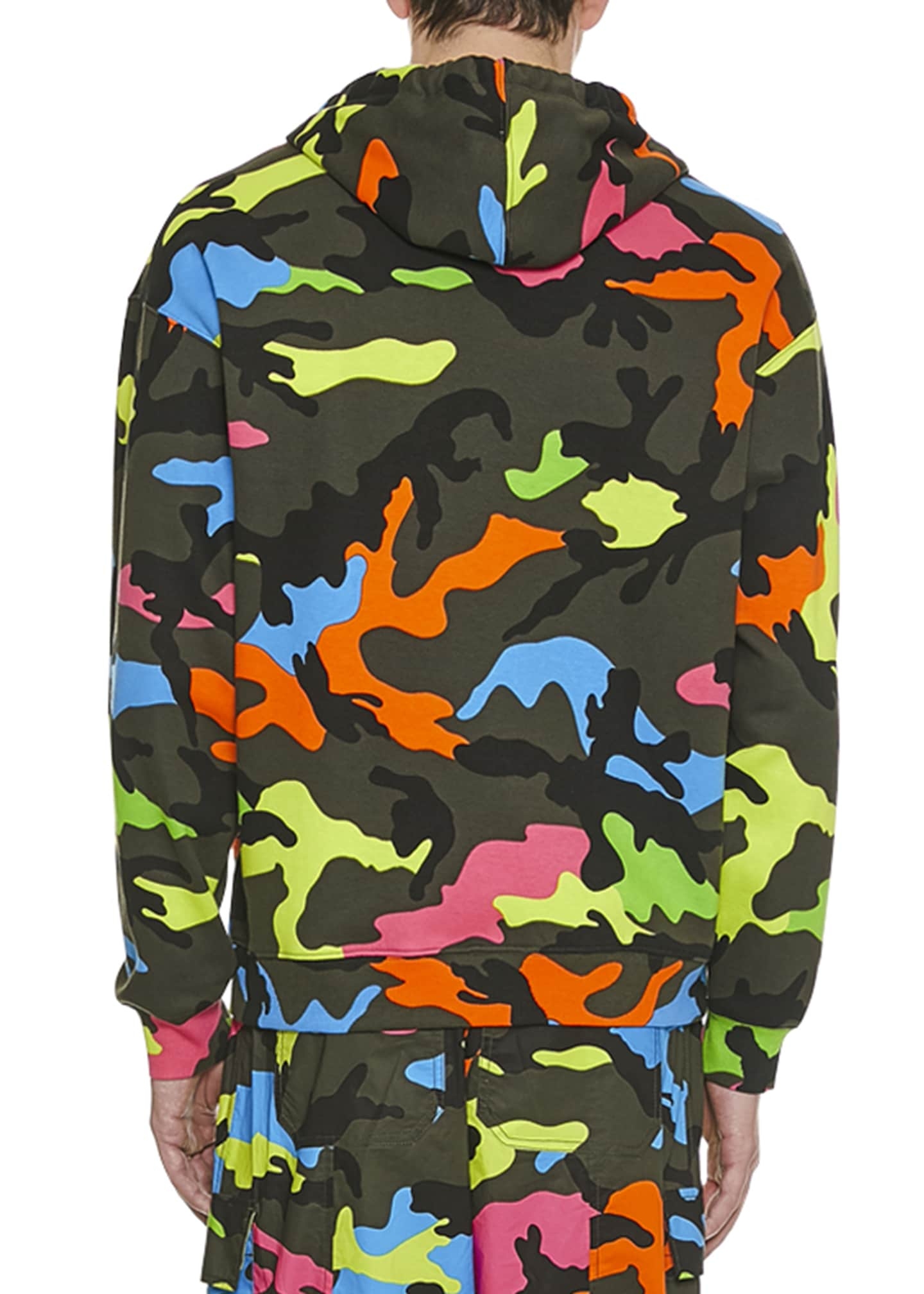 neon camo hoodie