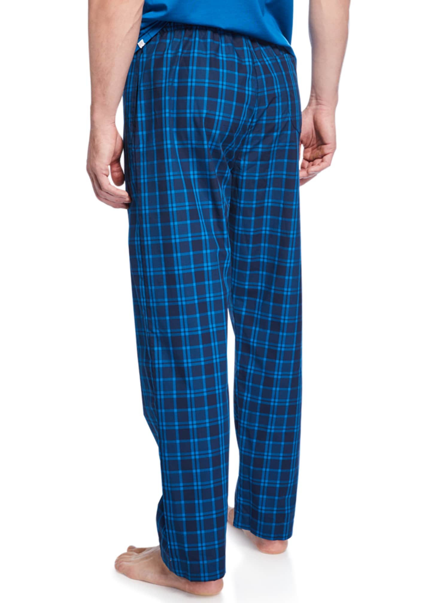 Derek Rose Men S Barker 24 Plaid Lounge Pants Bergdorf Goodman