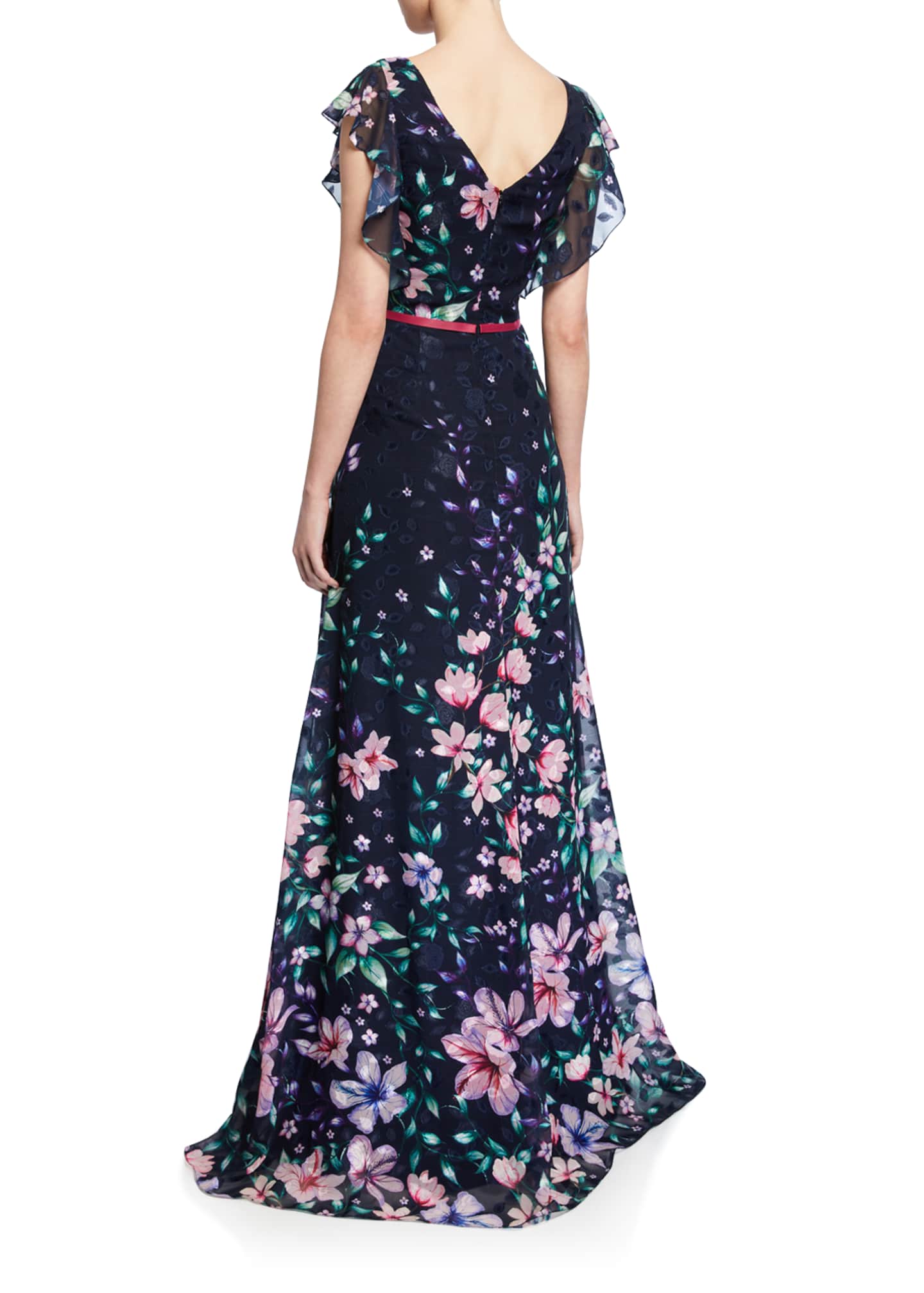 floral one piece gown