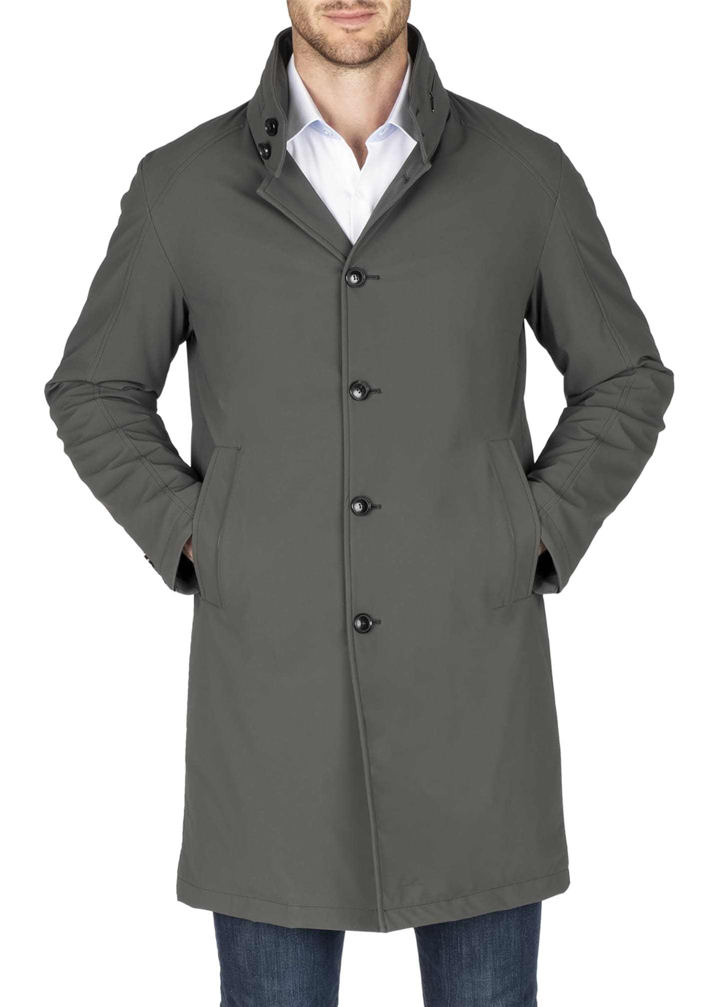 Norwegian Wool Men's Waterproof Trench Coat - Bergdorf Goodman