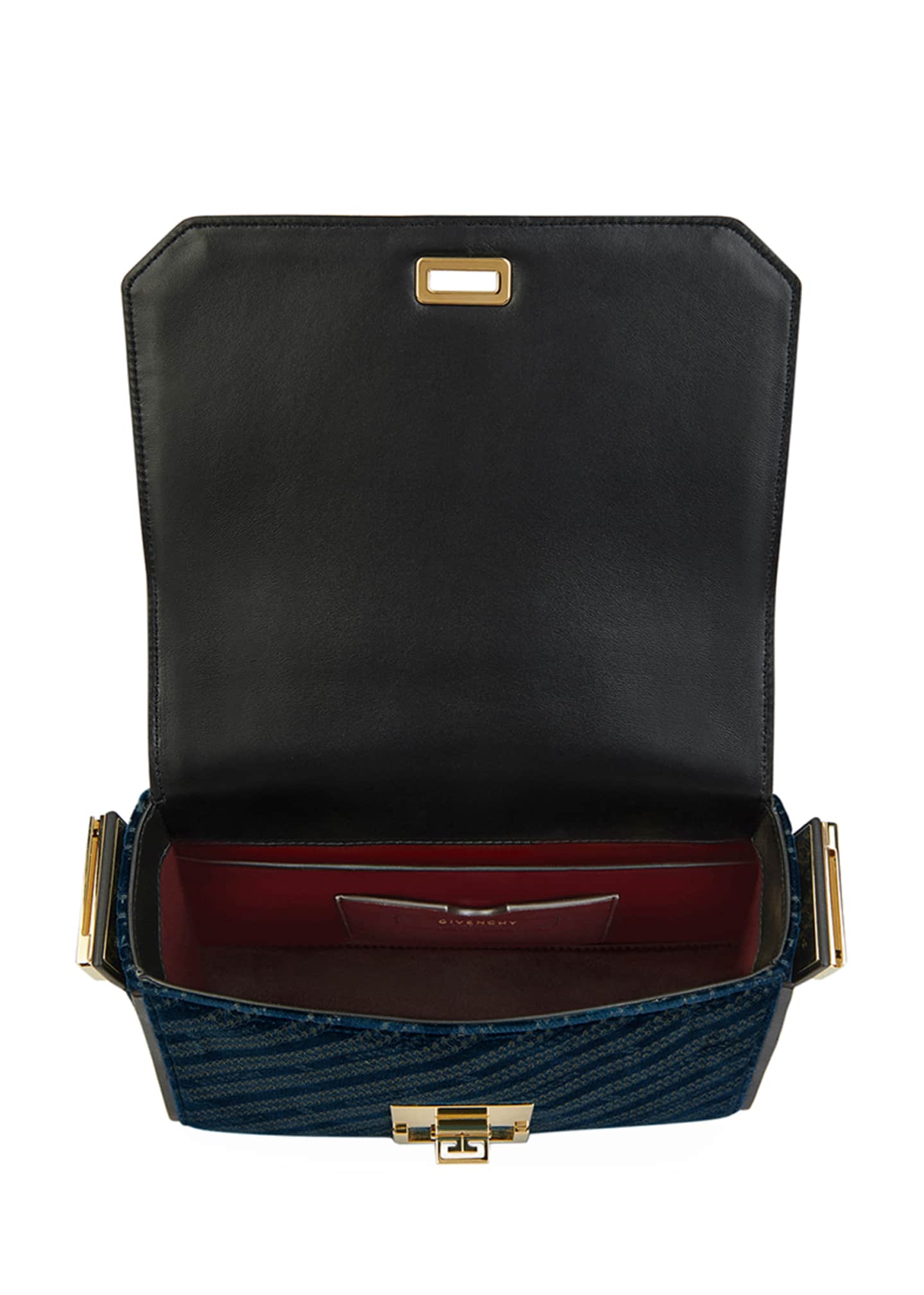 Givenchy Eden Medium Lasered Velvet Shoulder Bag Bergdorf Goodman