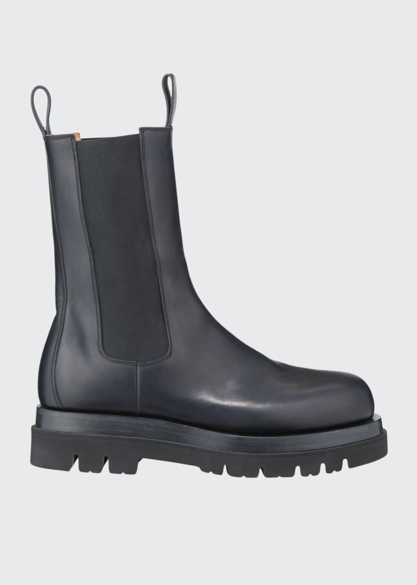 Bottega Men's Leather Chelsea LugSole Boots