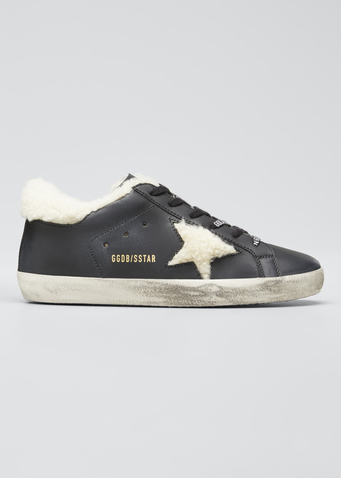 golden goose shearling sneaker