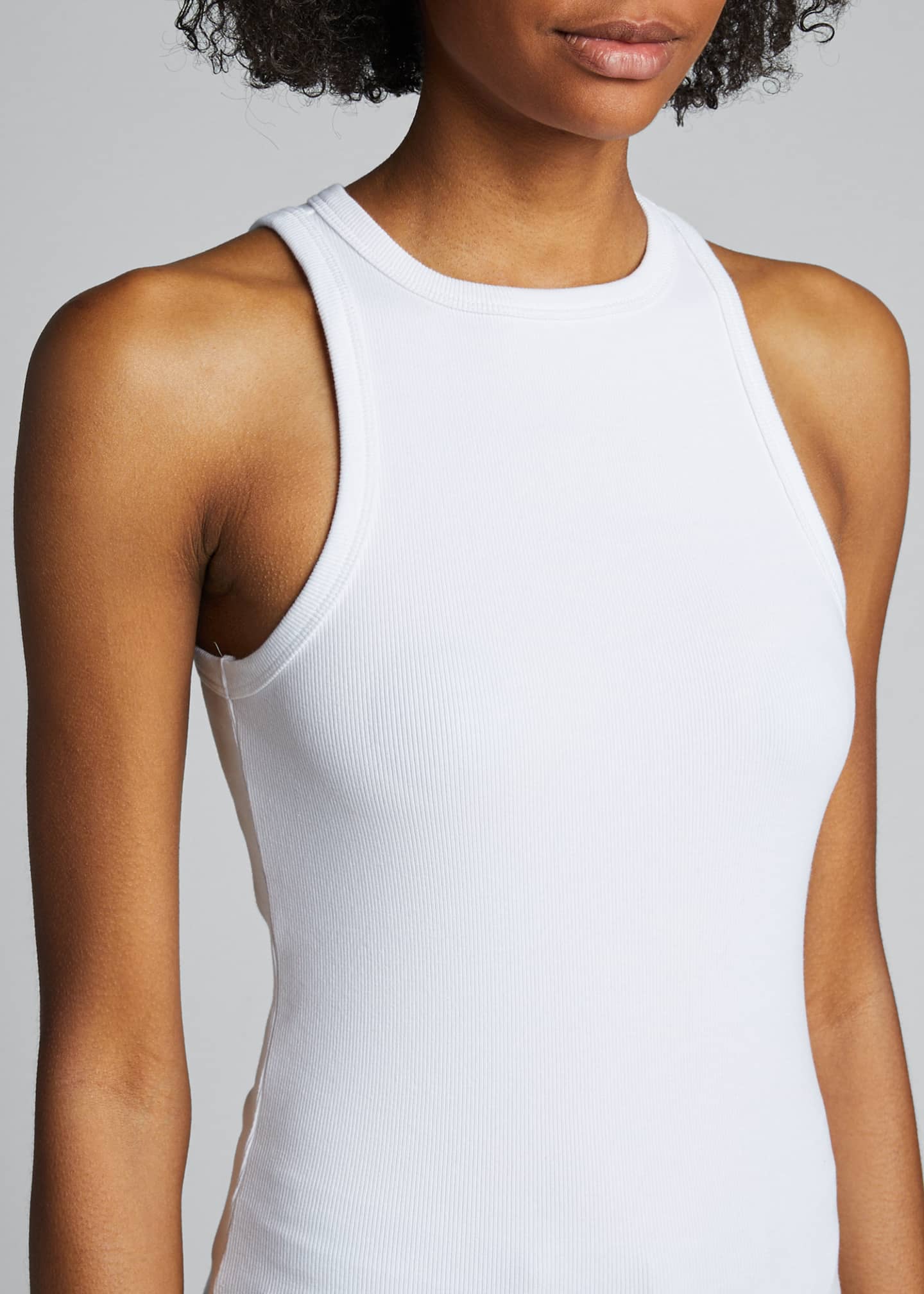 Agolde High Neck Rib Tank Bergdorf Goodman 