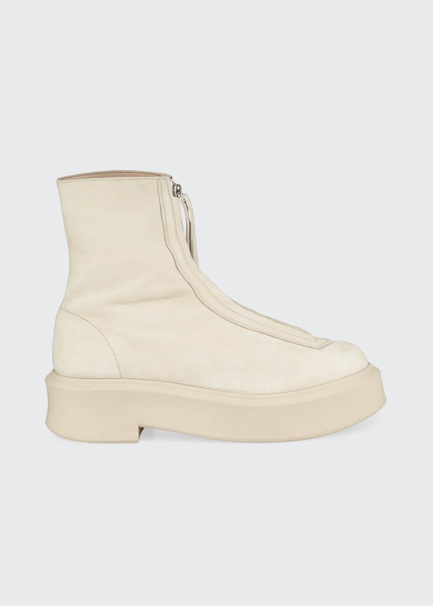 the row zipped boot 1 in leather