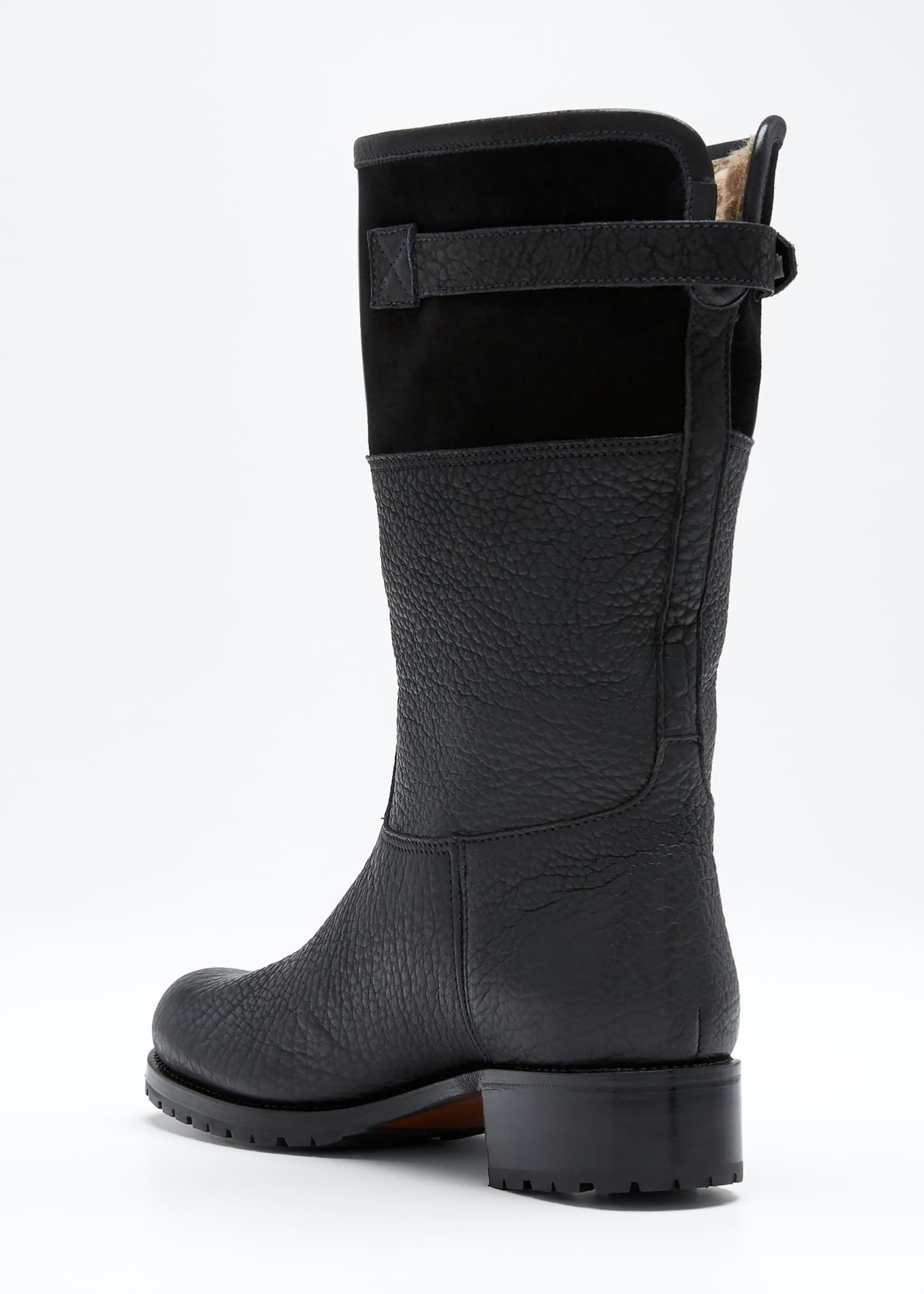 Gravati Waterproof Suede & Leather Shearling-Lined Boots - Bergdorf Goodman