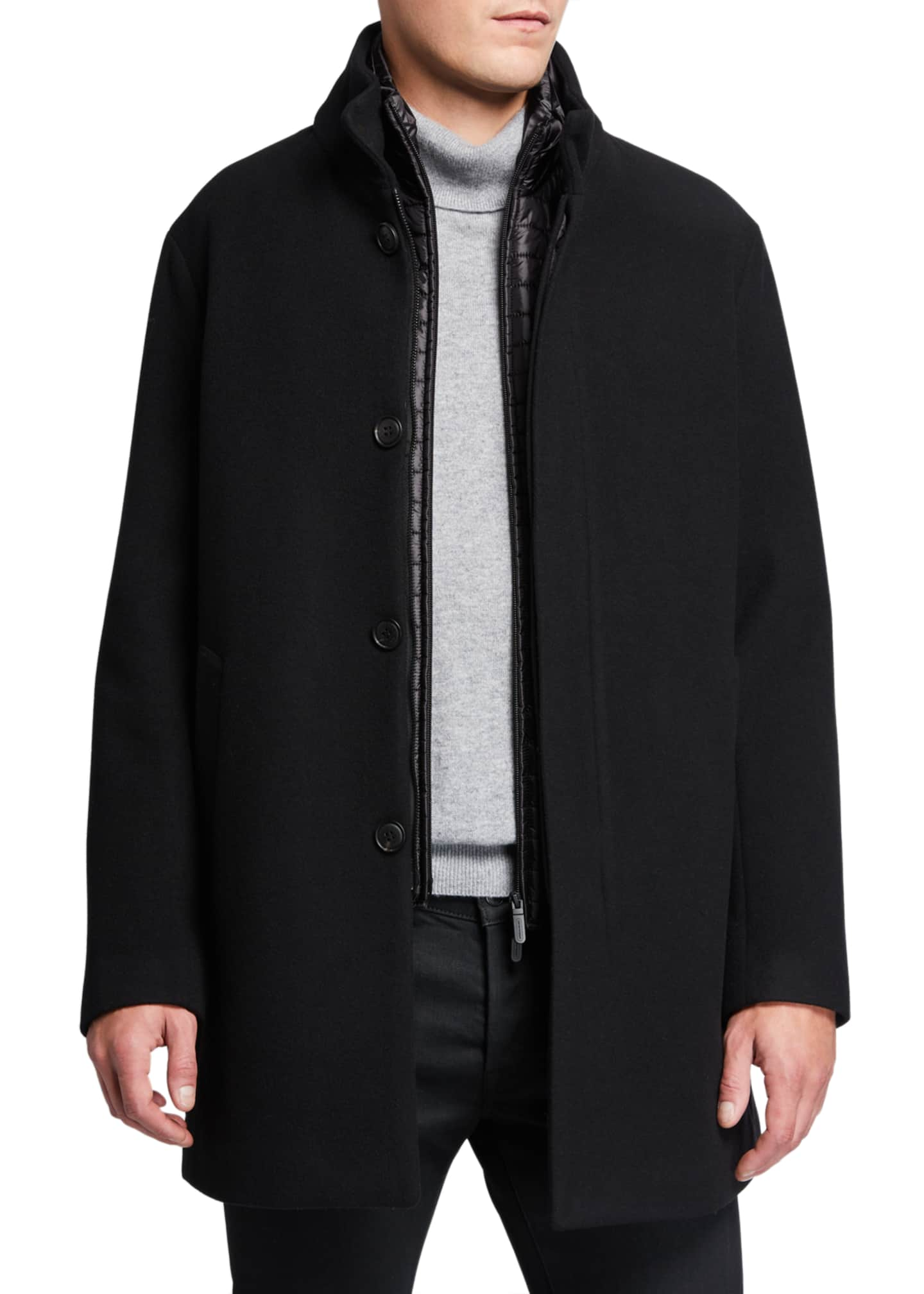 Emporio Armani Men's 3-in-1 Car Coat - Bergdorf Goodman