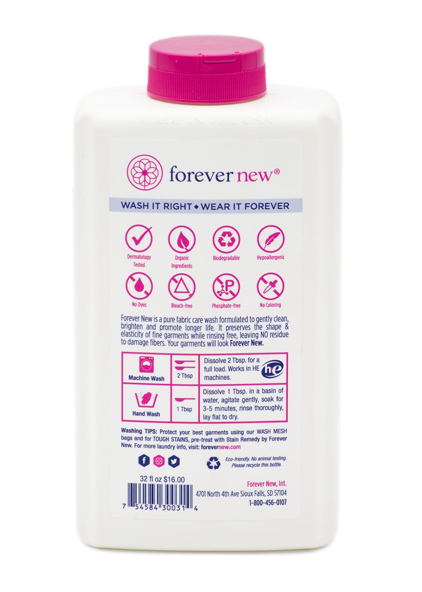 Forever New Co. Liquid Lingerie Detergent, 32oz Bergdorf Goodman