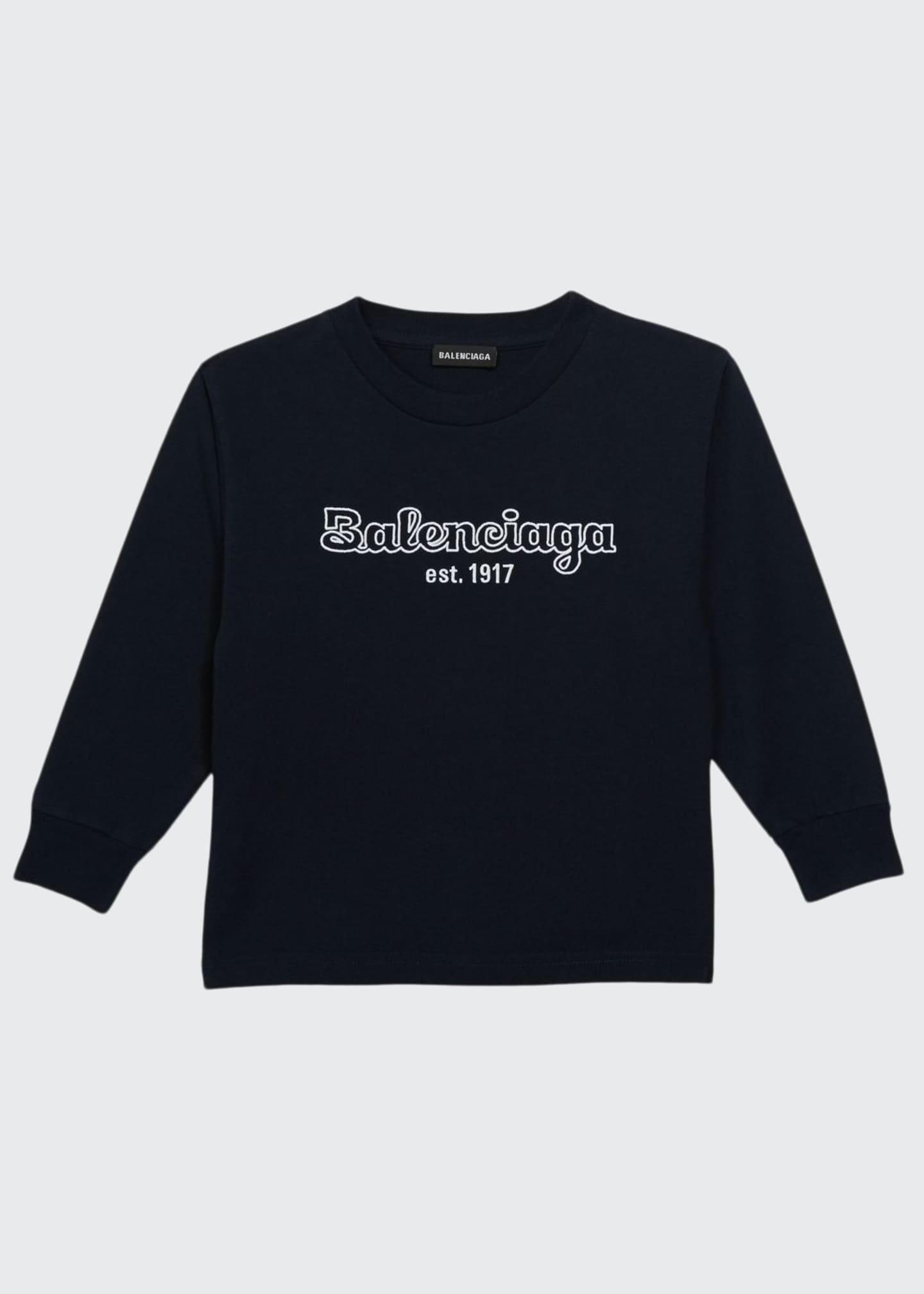 balenciaga logo long sleeve shirt