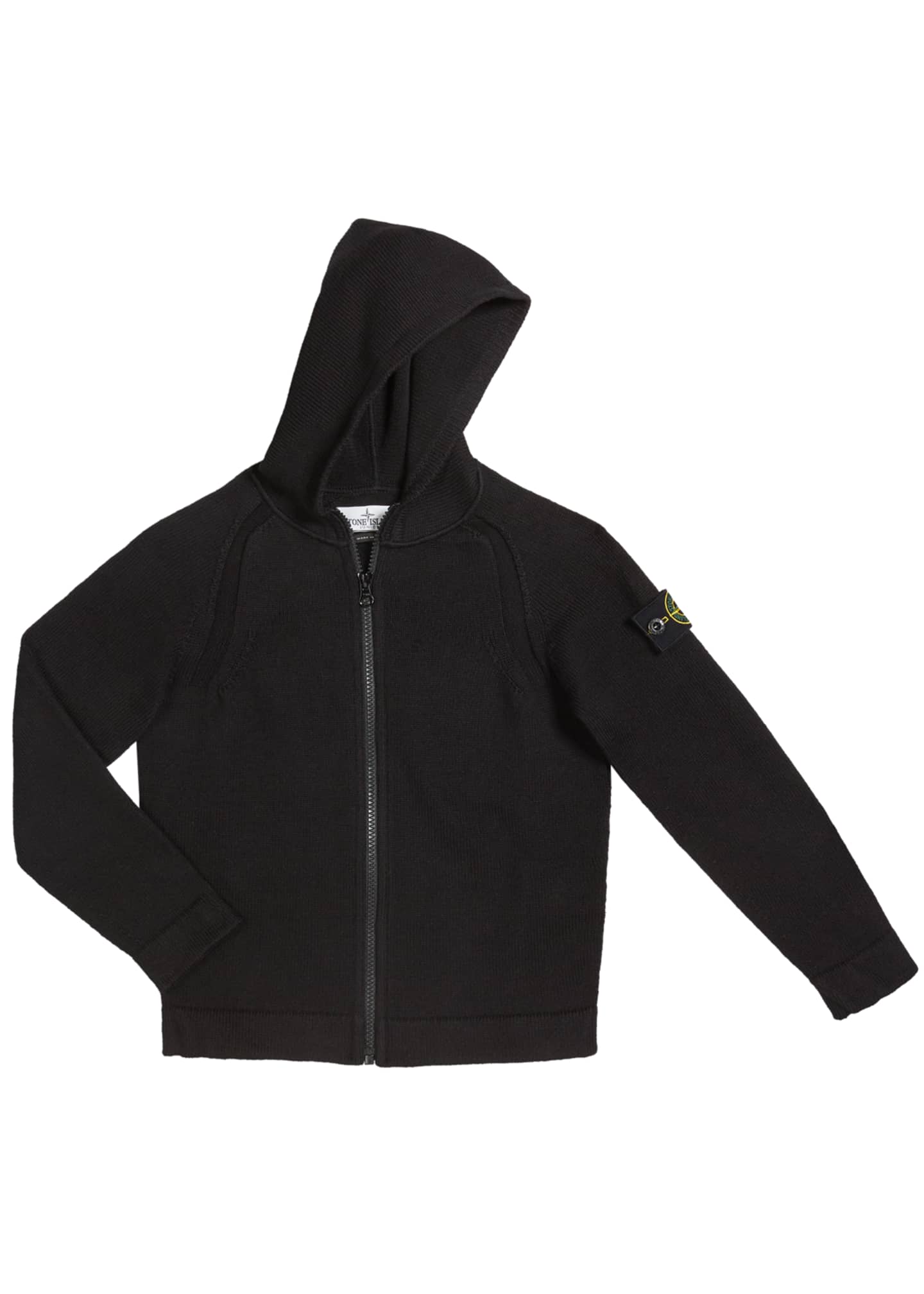 knitted zip up hoodie
