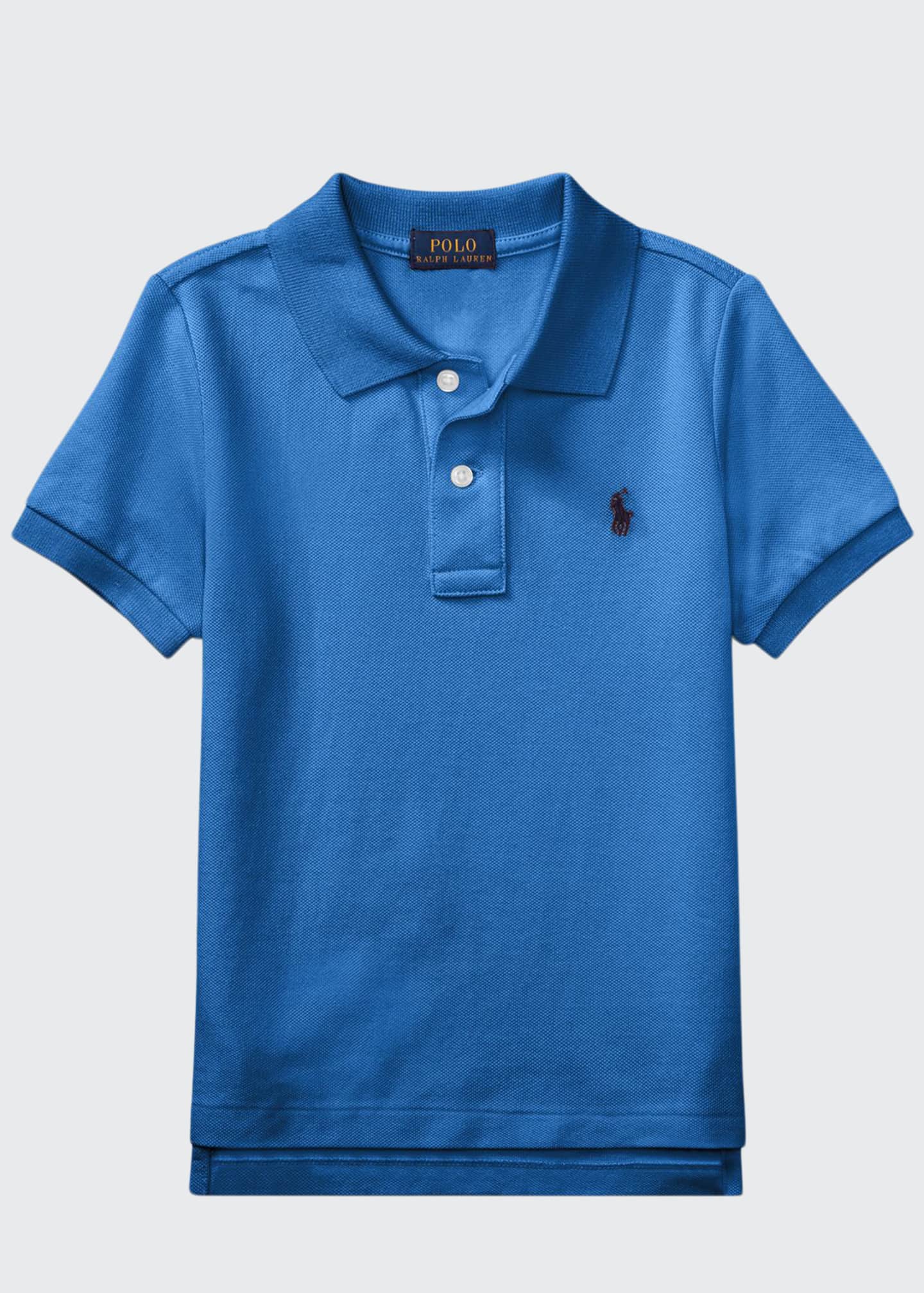 Ralph Lauren Childrenswear Short Sleeve Logo Embroidery Polo Shirt Size 4 7 Bergdorf Goodman