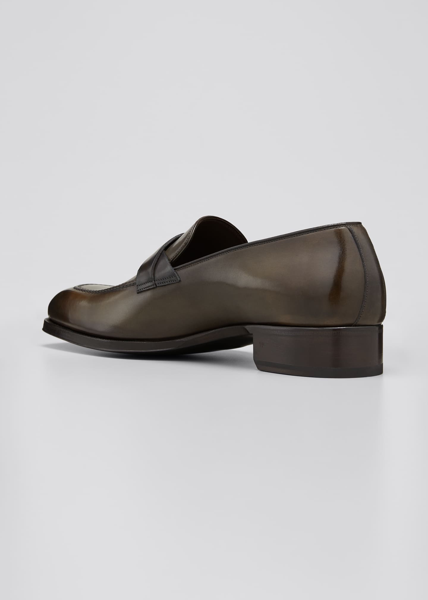 TOM FORD Men's Elkan Twisted-Keeper Leather Loafers - Bergdorf Goodman